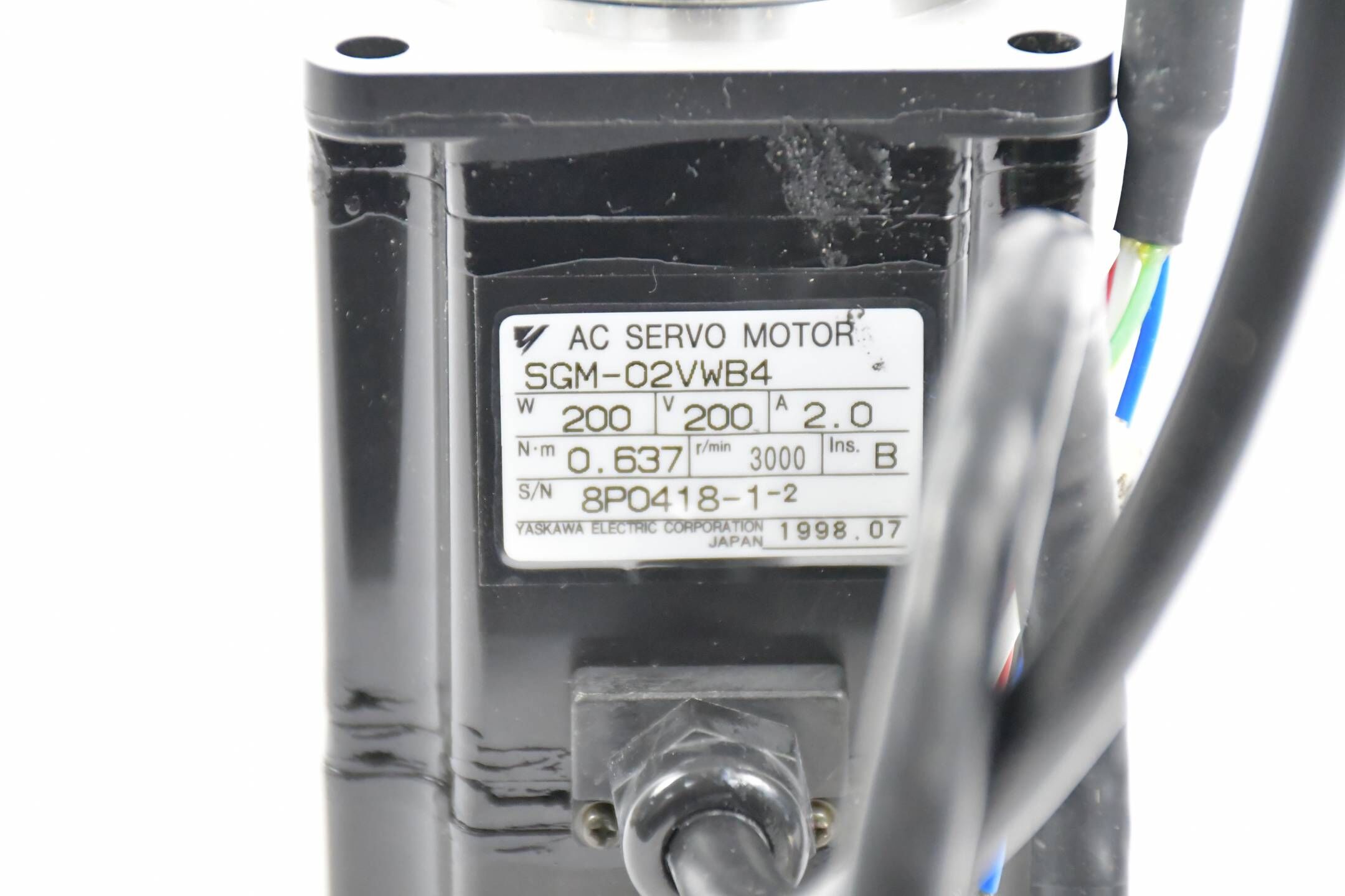 Yaskawa AC Servo Motor SGM-02VWB4