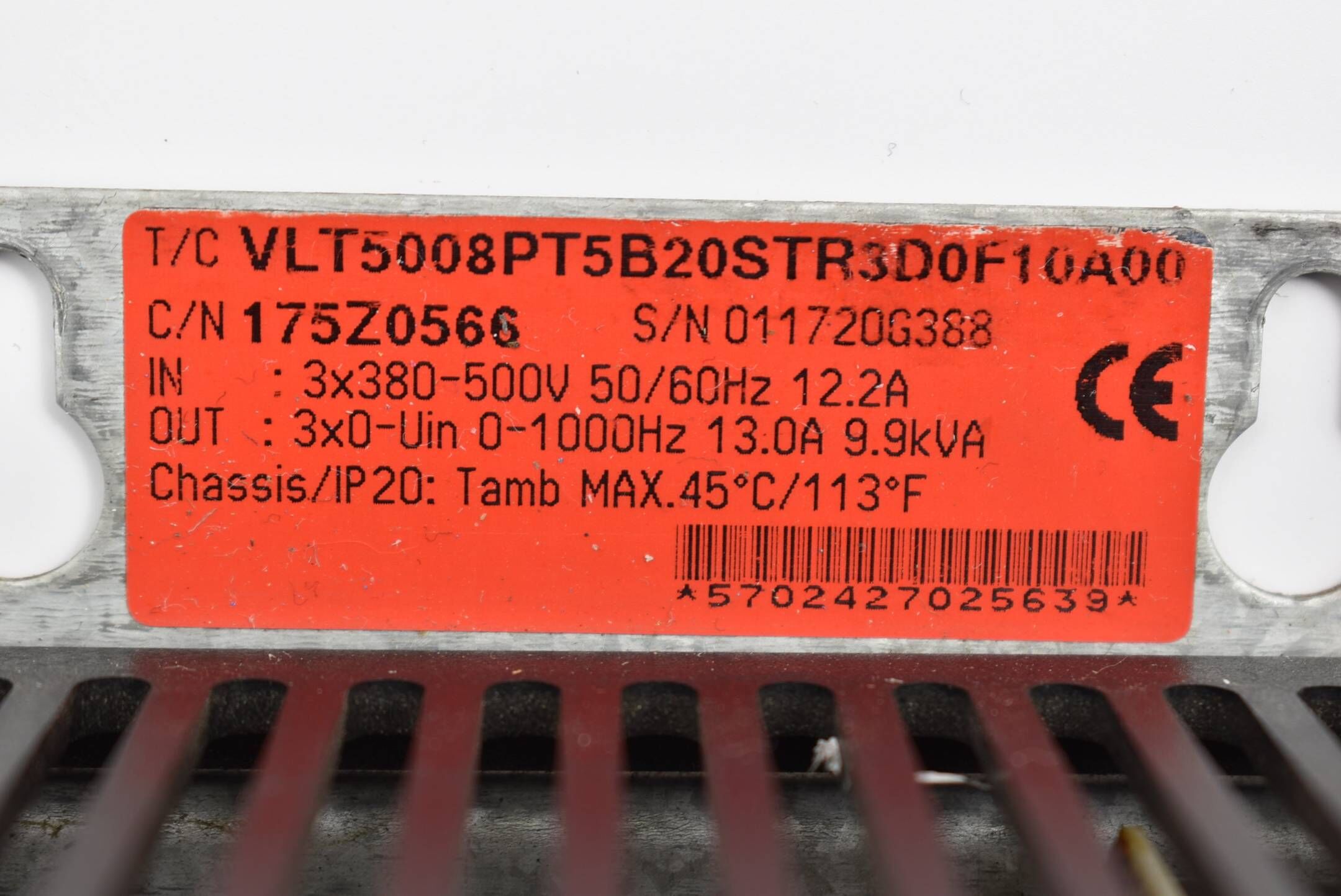 Danfoss VLT 5000 Frequenzumrichter VLT5008PT5B20STR3D0F10A00 ( 175Z0566 )