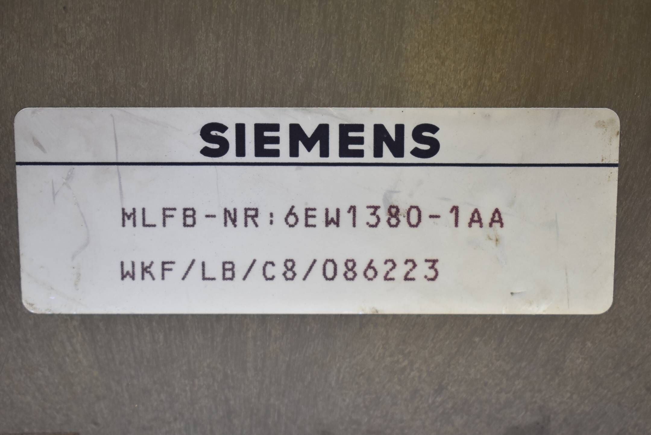 Siemens Stromversorgung Lastnetzgerät 6EW1 380-1AA ( 6EW1380-1AA ) 24VDC 4A