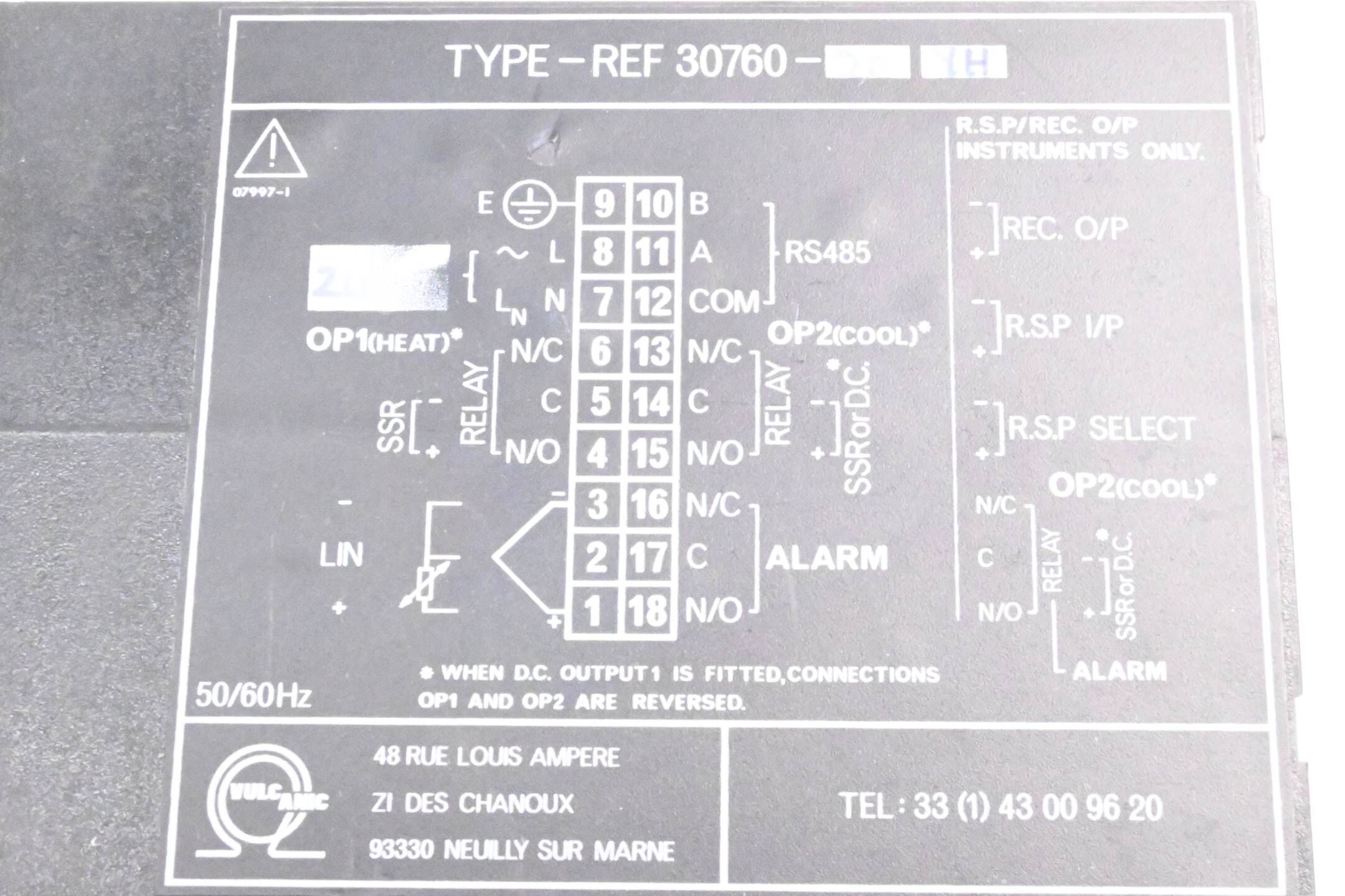 Vulcanic Temperatur Regulator Typ 30760