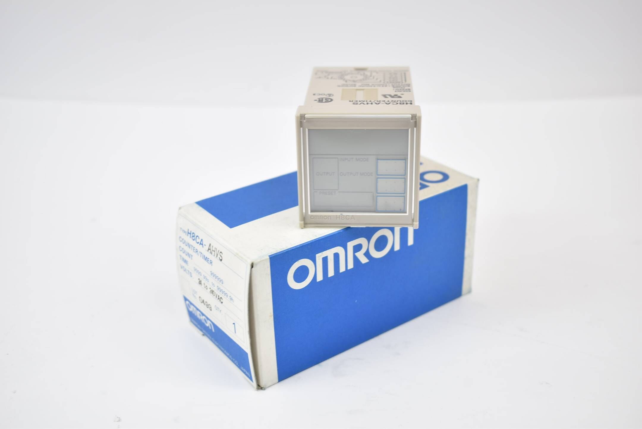 Omron Counter/Timer H8CA-AHVS Count 999999 Time 9999.99s to 99999.9h 24to240VAC
