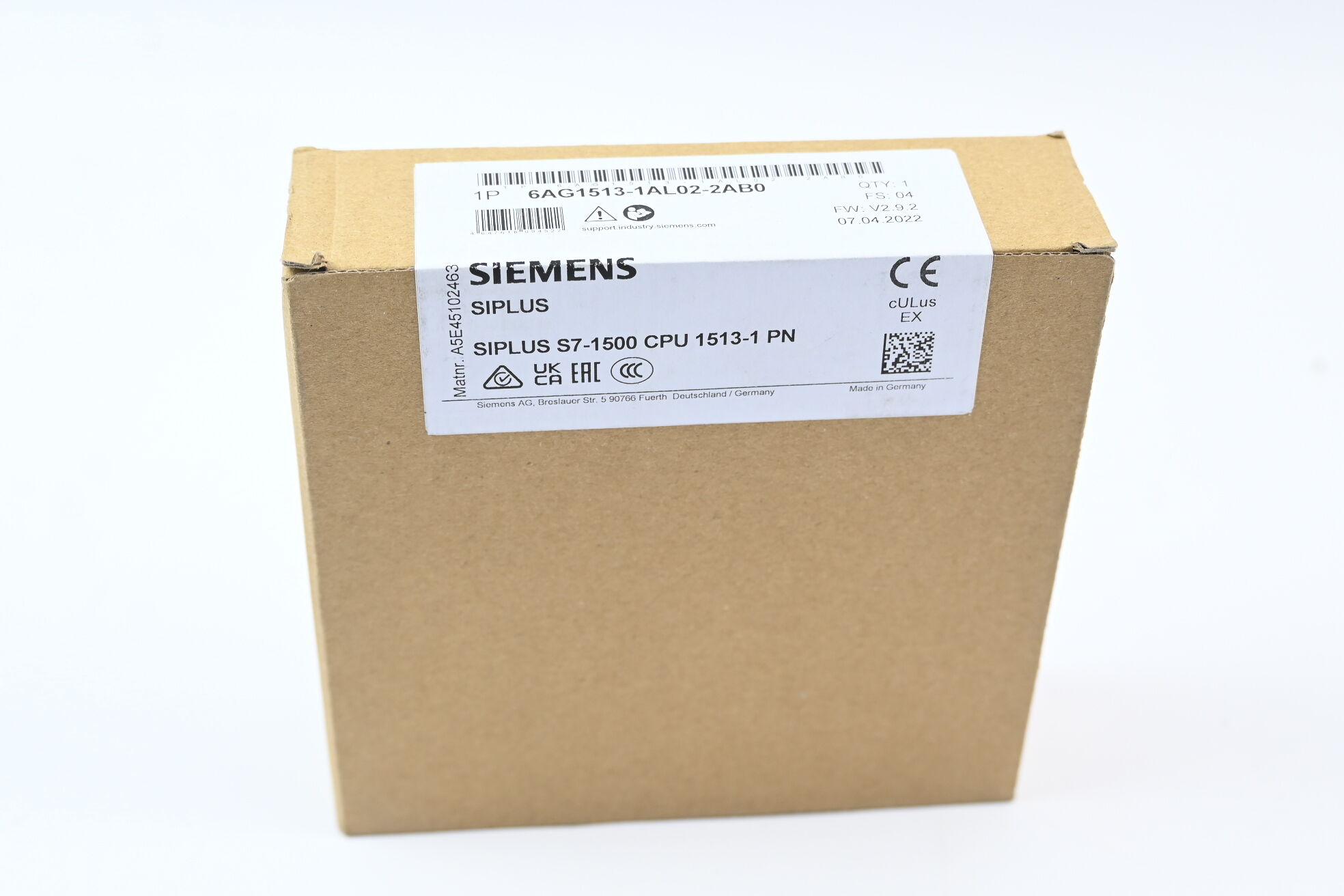 Siemens Siplus S7-1500 CPU 1513-1 6AG1513-1AL02-2AB0 ( 6AG1513-1AL02-2AB0 ) E4