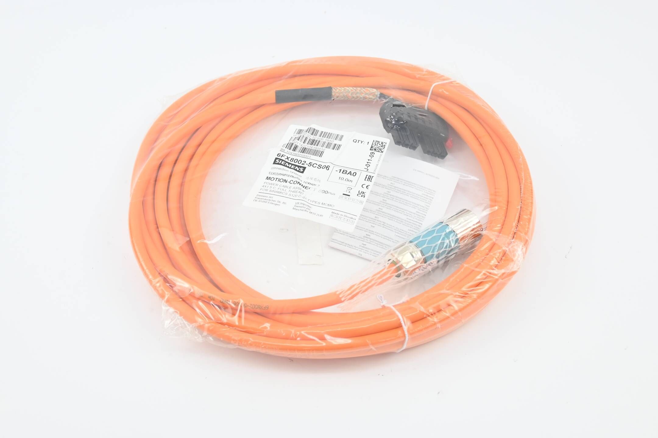 Siemens Leistungsleitung 6FX8002-5CS06-1BA0 ( 6FX8 002-5CS06-1BA0 ) 10m
