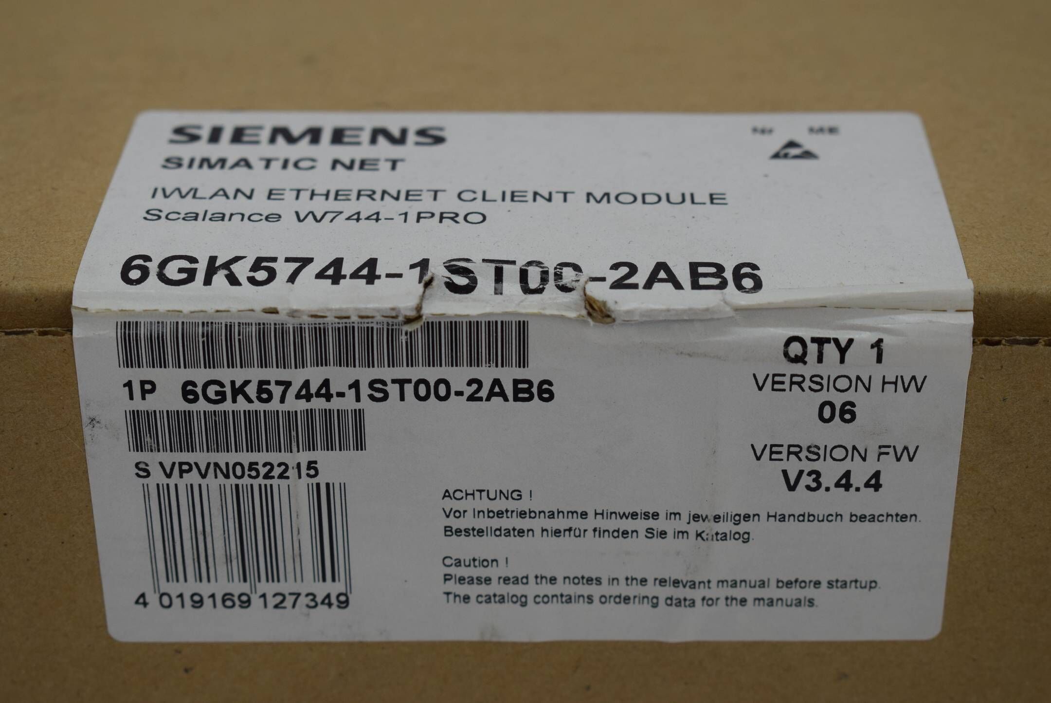 Siemens simatic Net Iwlan 6GK5744-1ST00-2AB6 ( 6GK5 744-1ST00-2AB6 ) V. 06