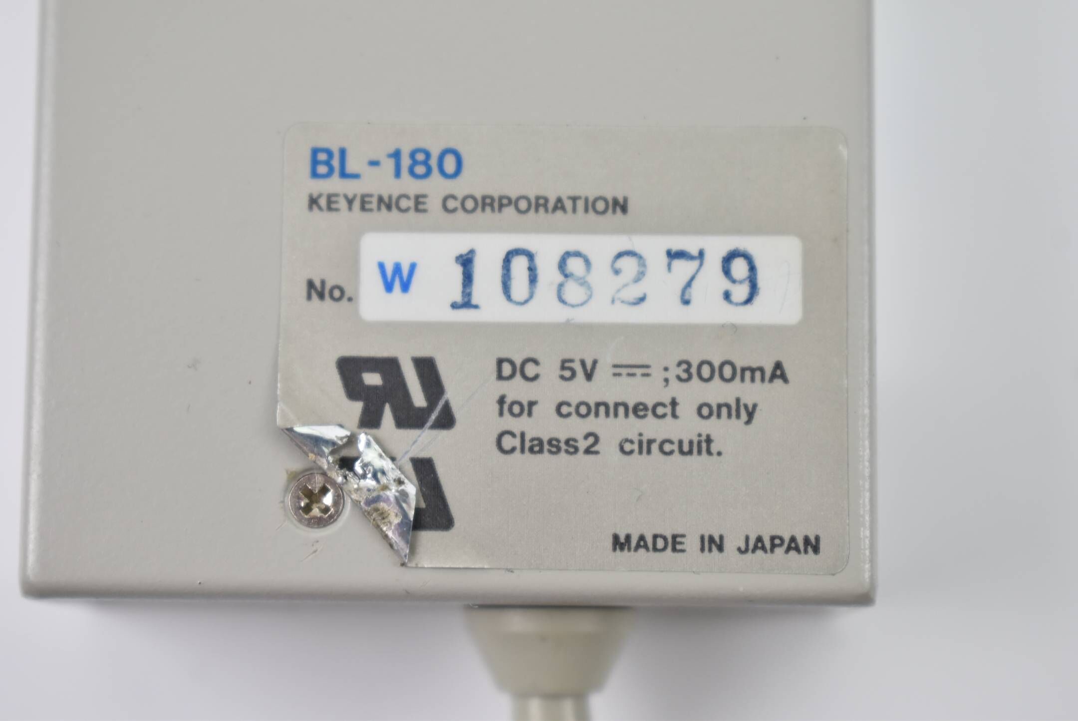 Keyence Barcodescanner Class2 DC 5V 300mA BL-180
