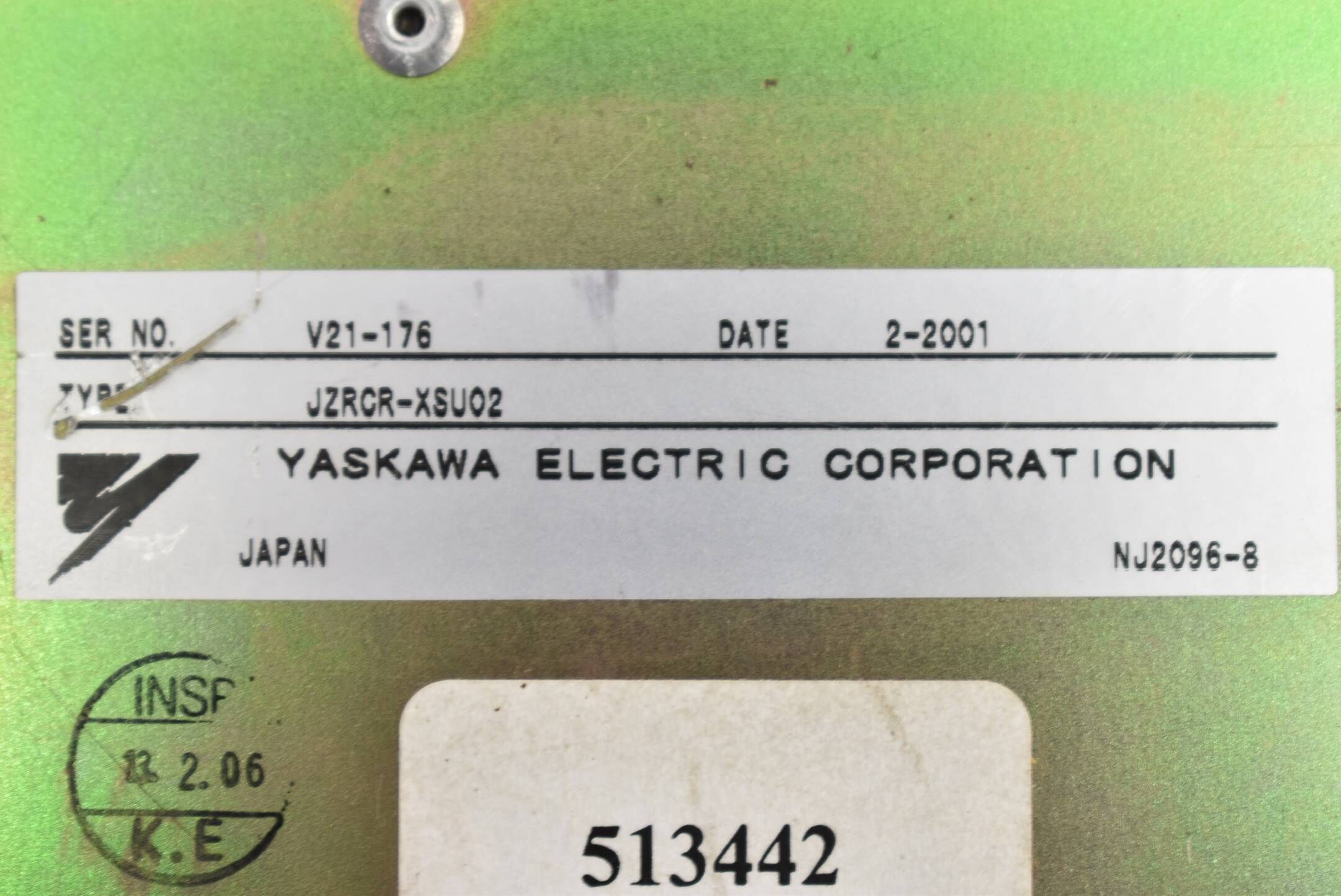 Yaskawa electric Servo Steuerung JZRCR-XSU02