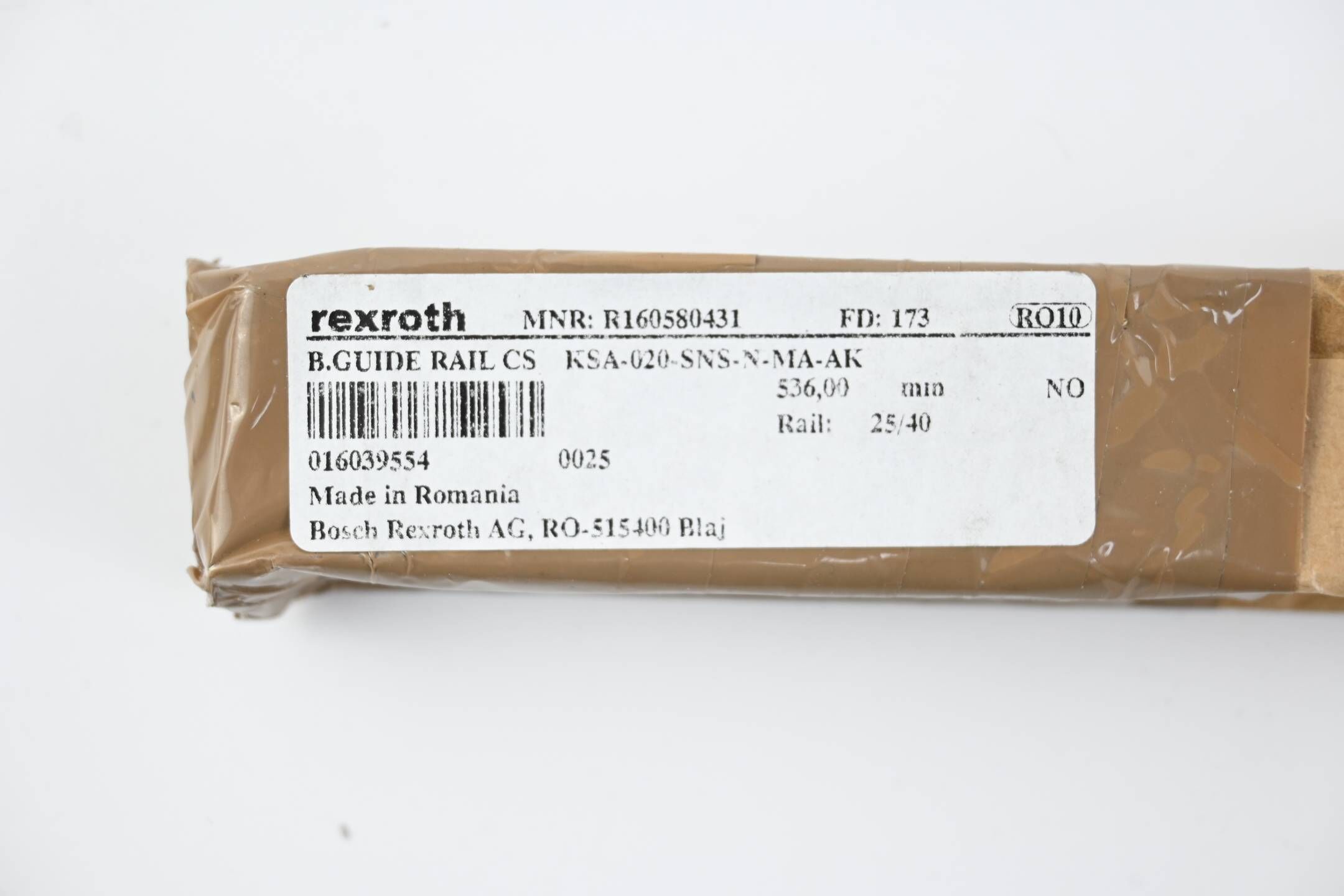 Rexroth Kugelschiene Linearführung KSA-020-SNS-N-MA-AK ( R160580431 ) 536,00mm