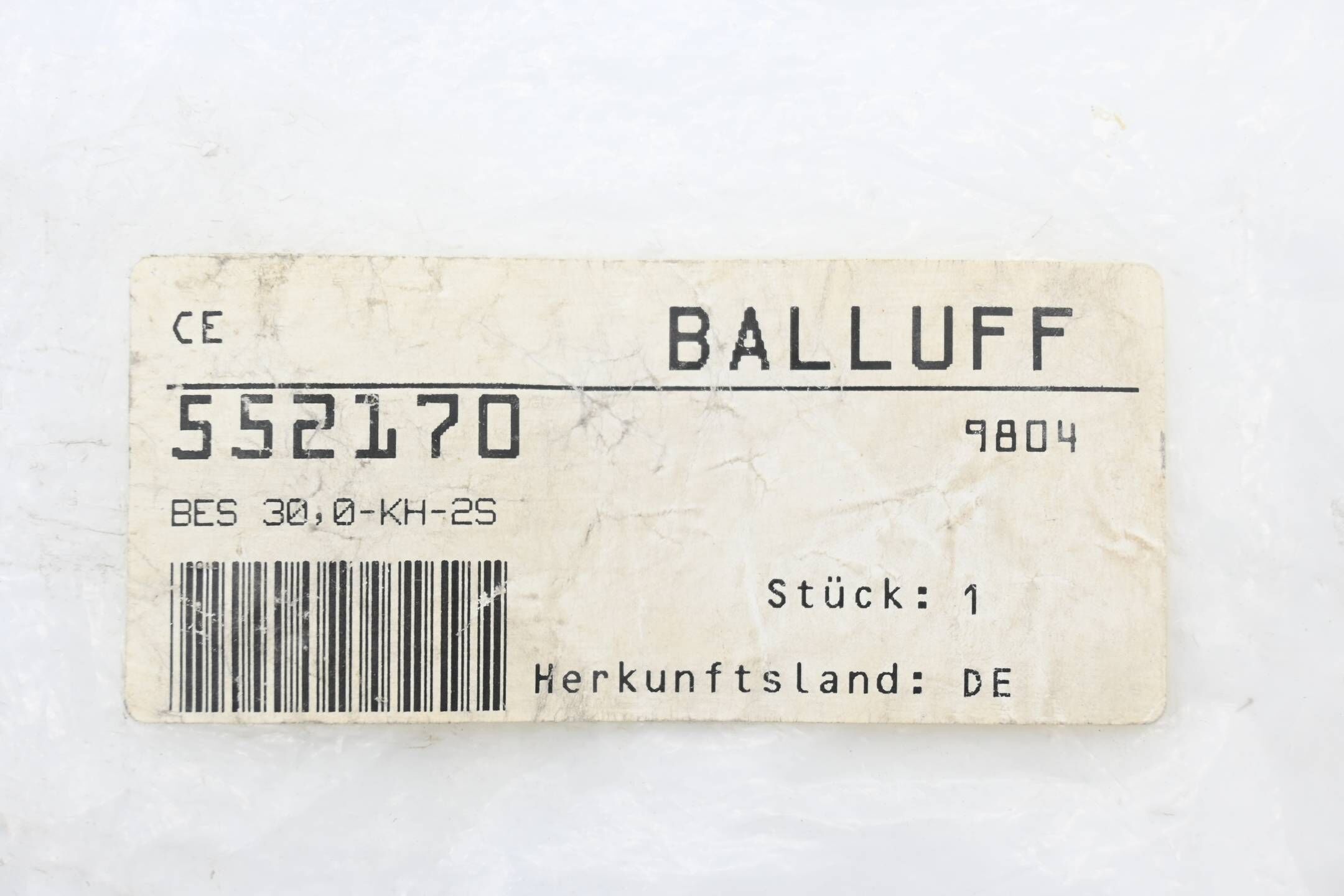 Balluff Klemmhalter mit Festanschlag für Näherungsschalter BES 30,0-KH-2S