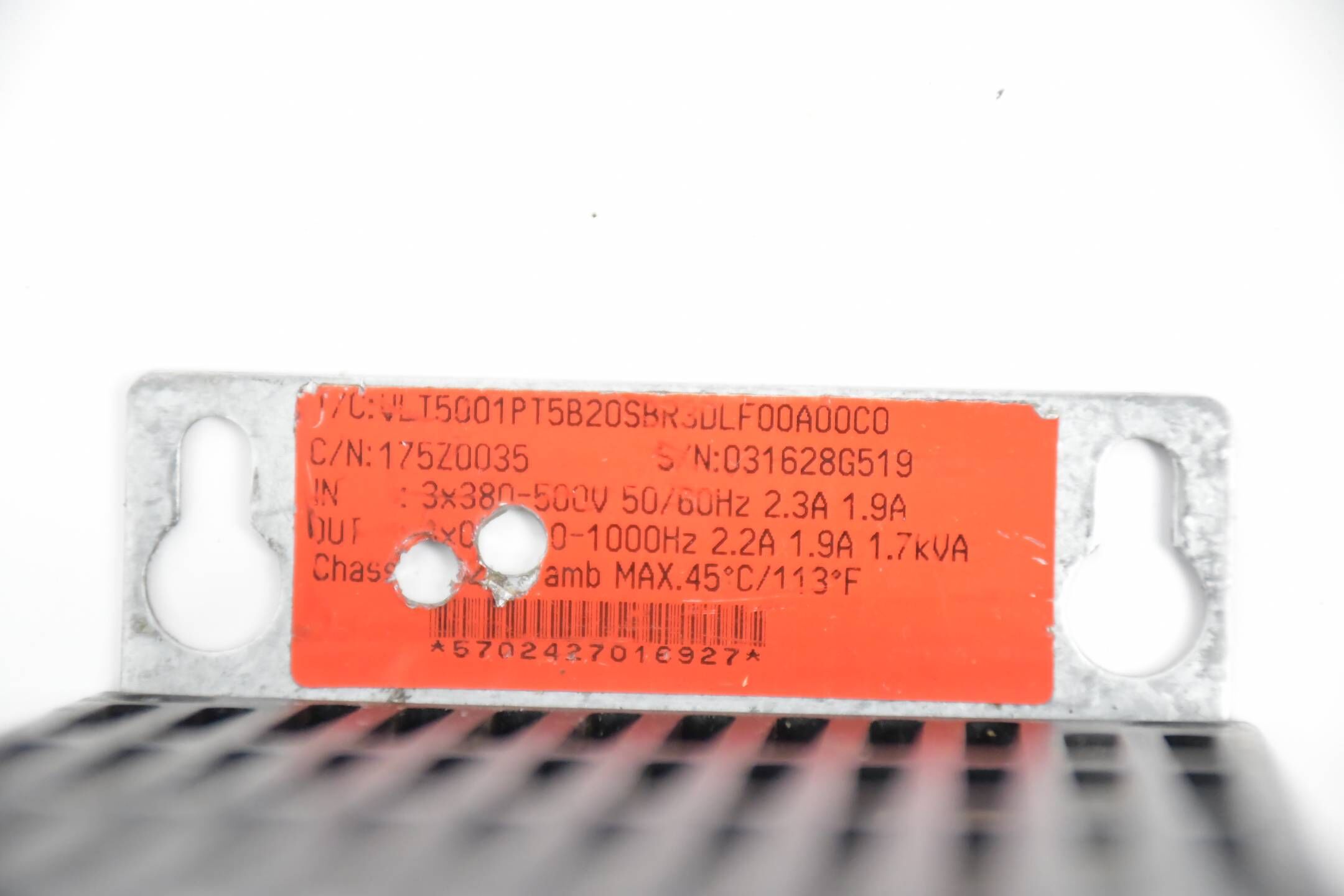 Danfoss VLT 5000 Frequenzumrichter VLT5001PT5B20SBR30LF00A00C0 ( 175Z0035 )