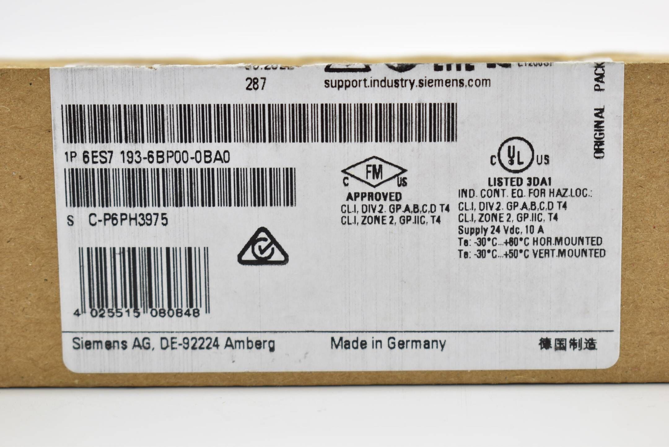 Siemens simatic ET200SP BU15 6ES7 193-6BP00-0BA0 ( 6ES7193-6BP00-0BA0 )