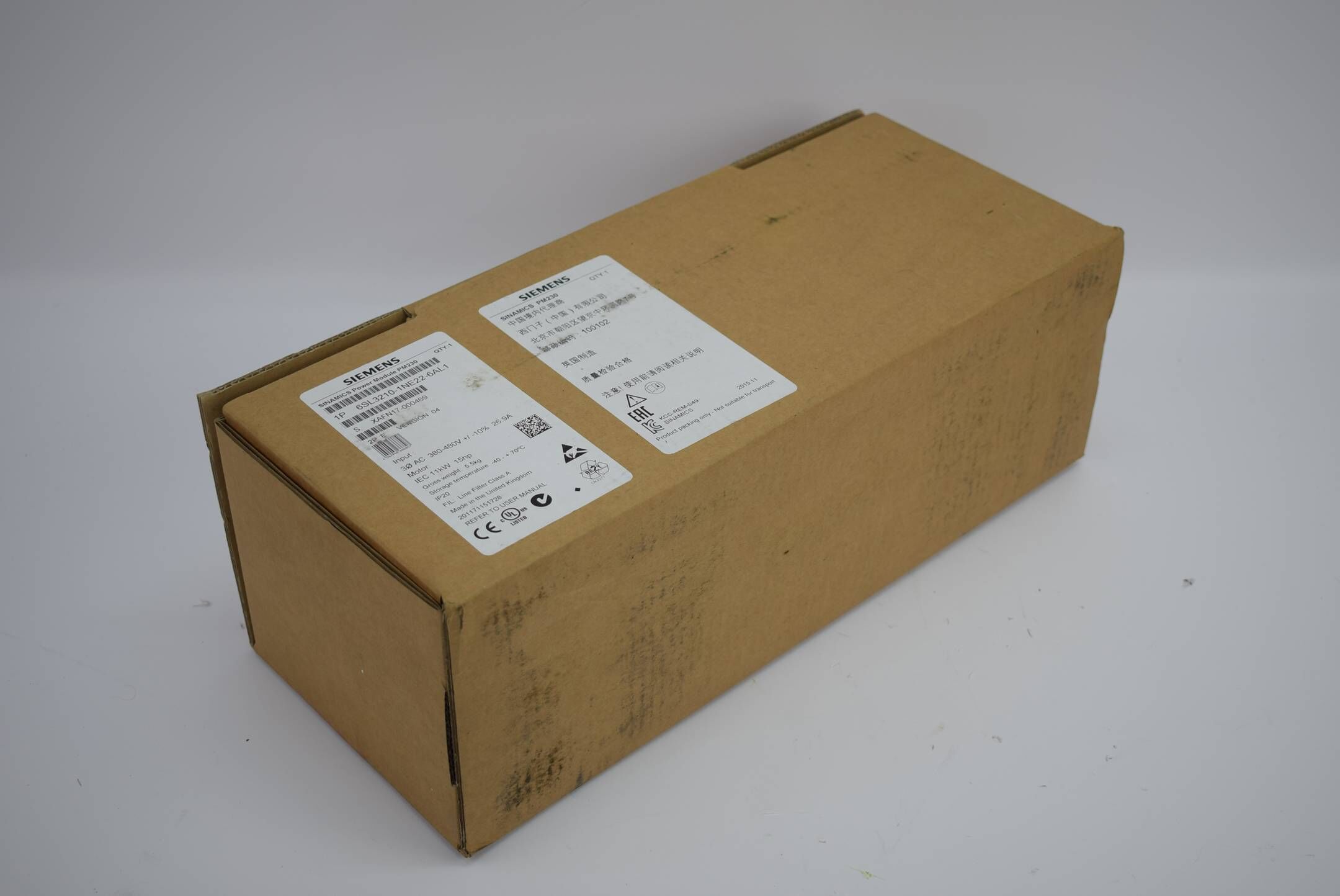 Siemens sinamics G120 Power Module PM230 6SL3 210-1NE22-6AL1 ( 6SL3210-1NE22-6AL1 ) E4