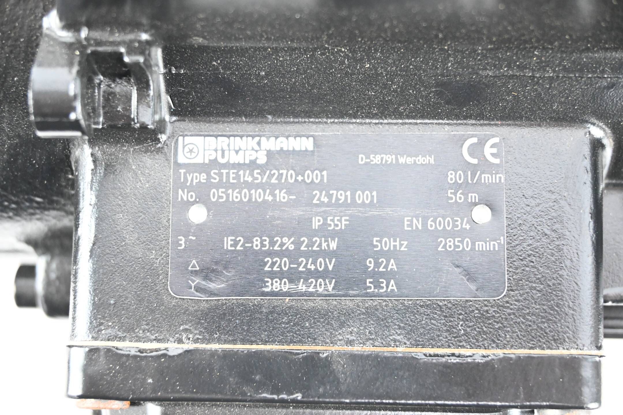 Brinkmann Tauchpumpe STE145/270+001 80l/min 56m ( 0516010416 )