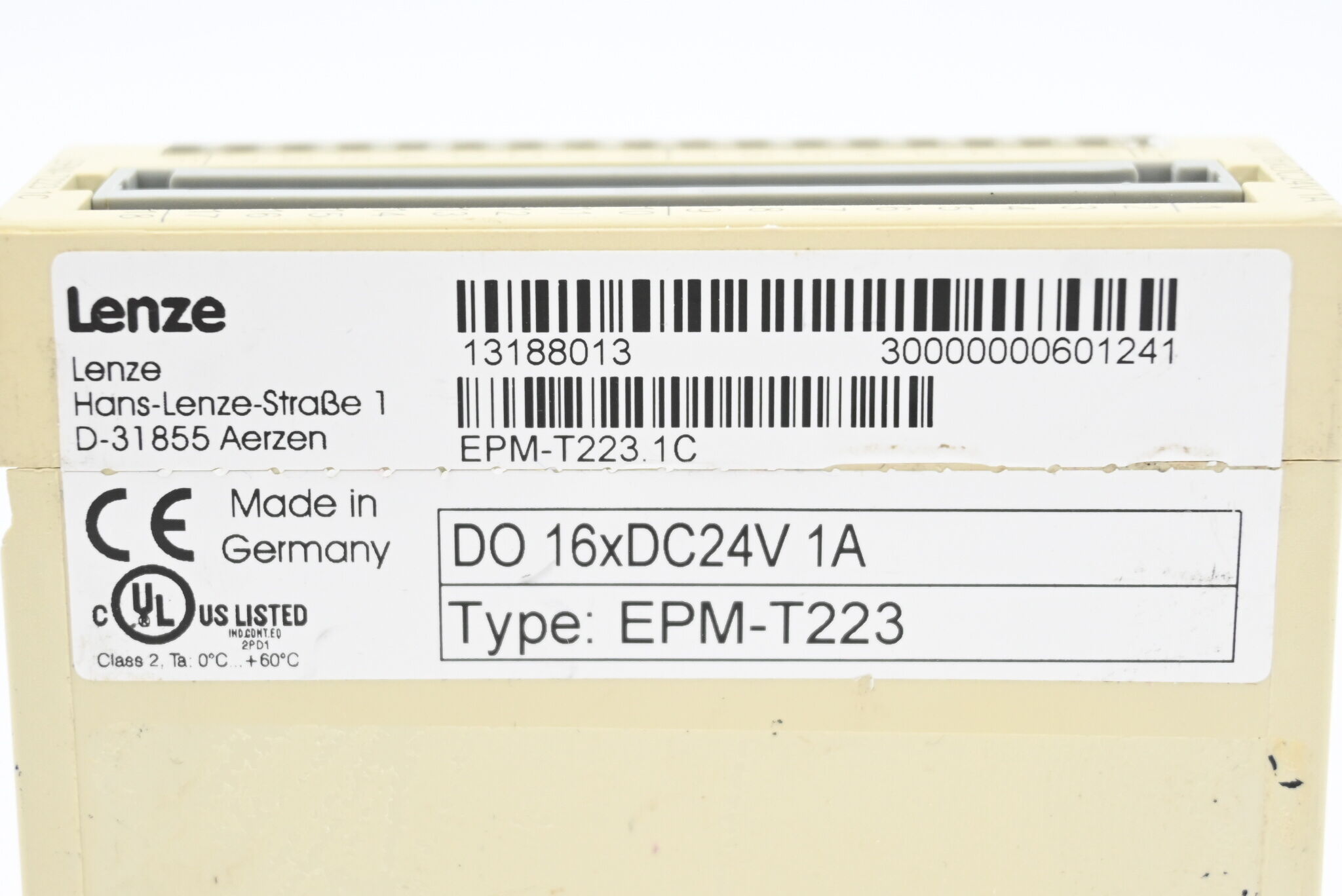 Lenze Digitales Ausgangsmodul EPM-T223 ( DO 16xDC24V 1A ) EPM-T223 1C