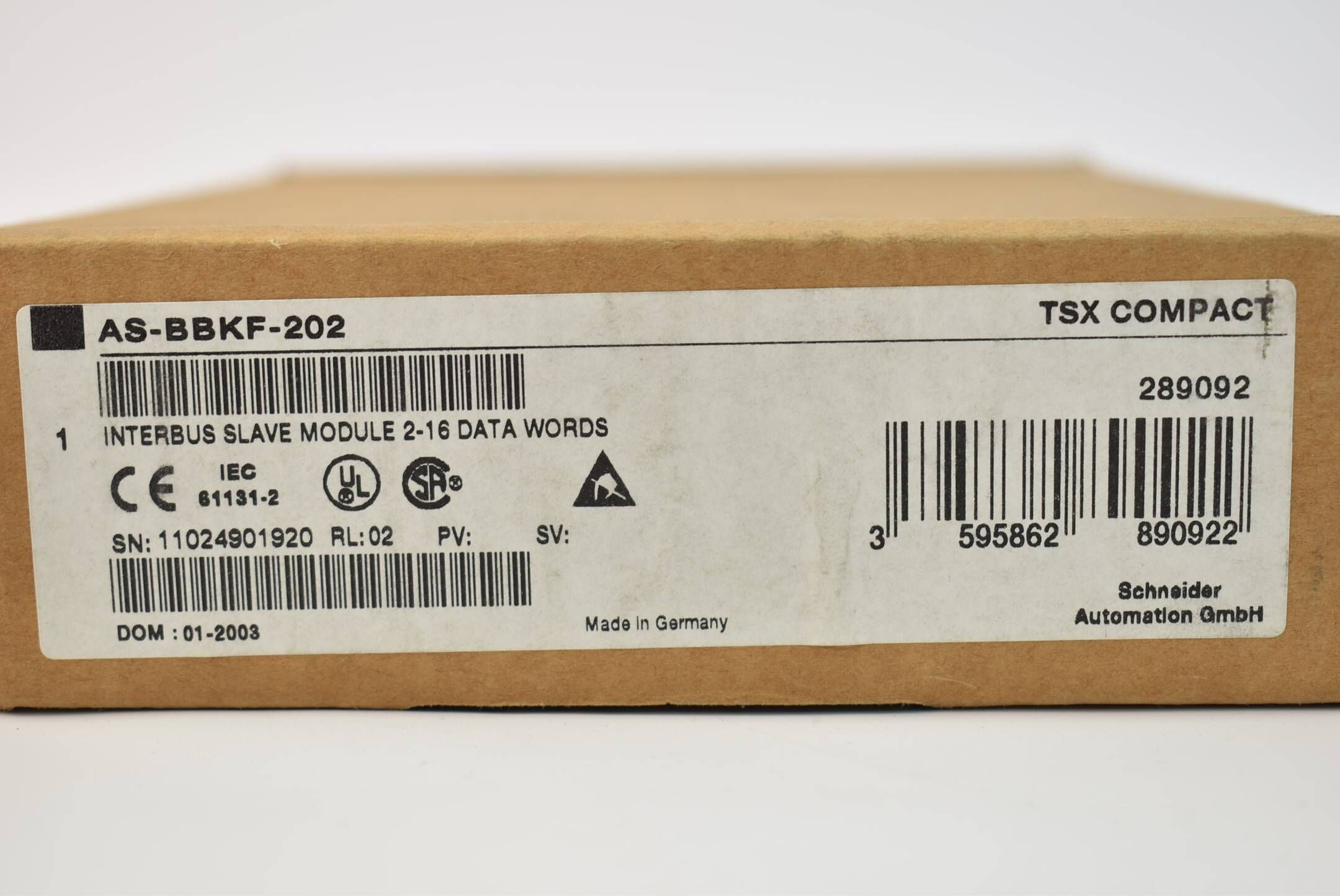 Schneider elec. Modicon TSX comapct Interbus Slave Modul AS-BBKF-202 ( 289092 )