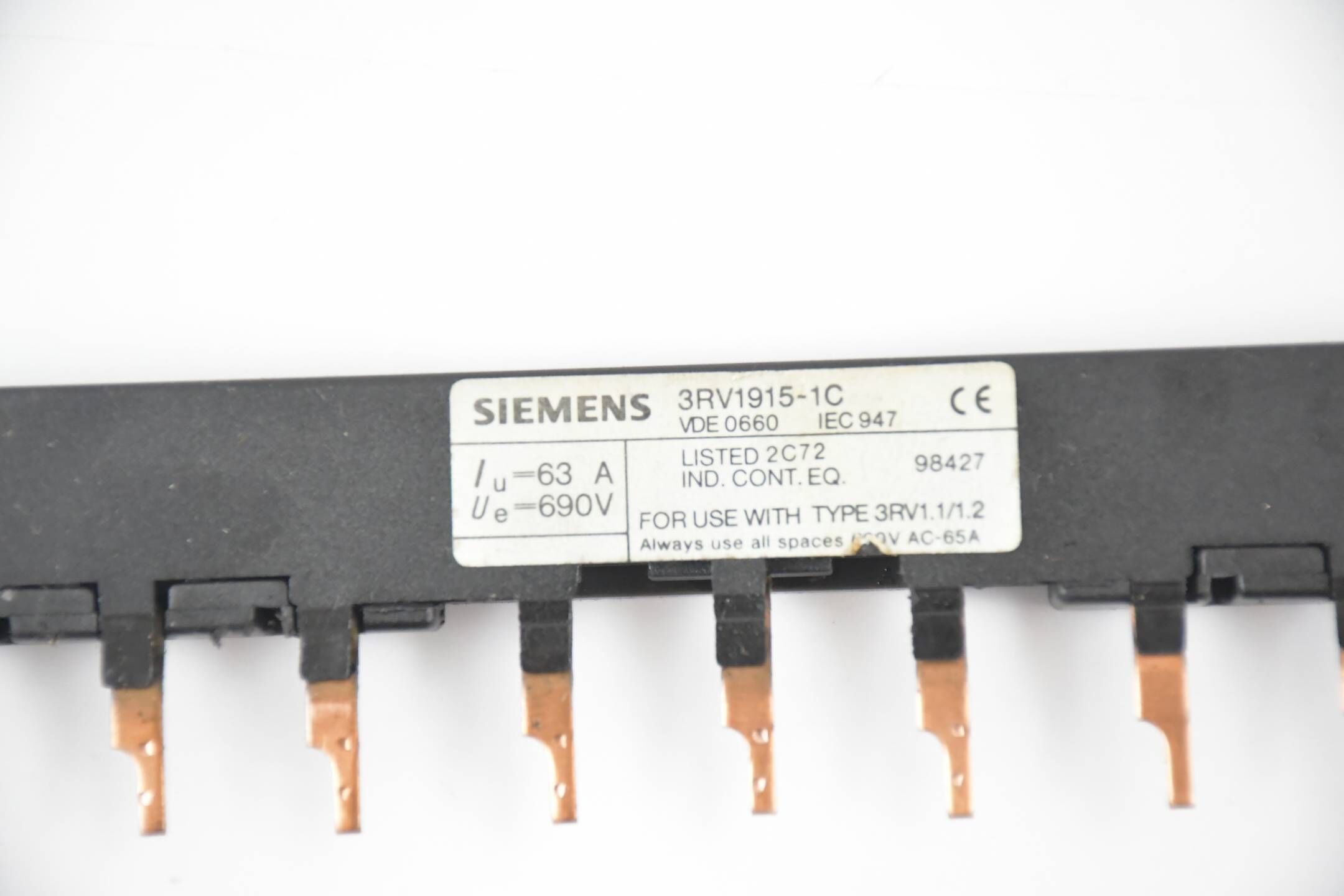 Siemens 3-Phasen-Sammelschiene 3RV1915-1C ( 3RV1 915-1C )