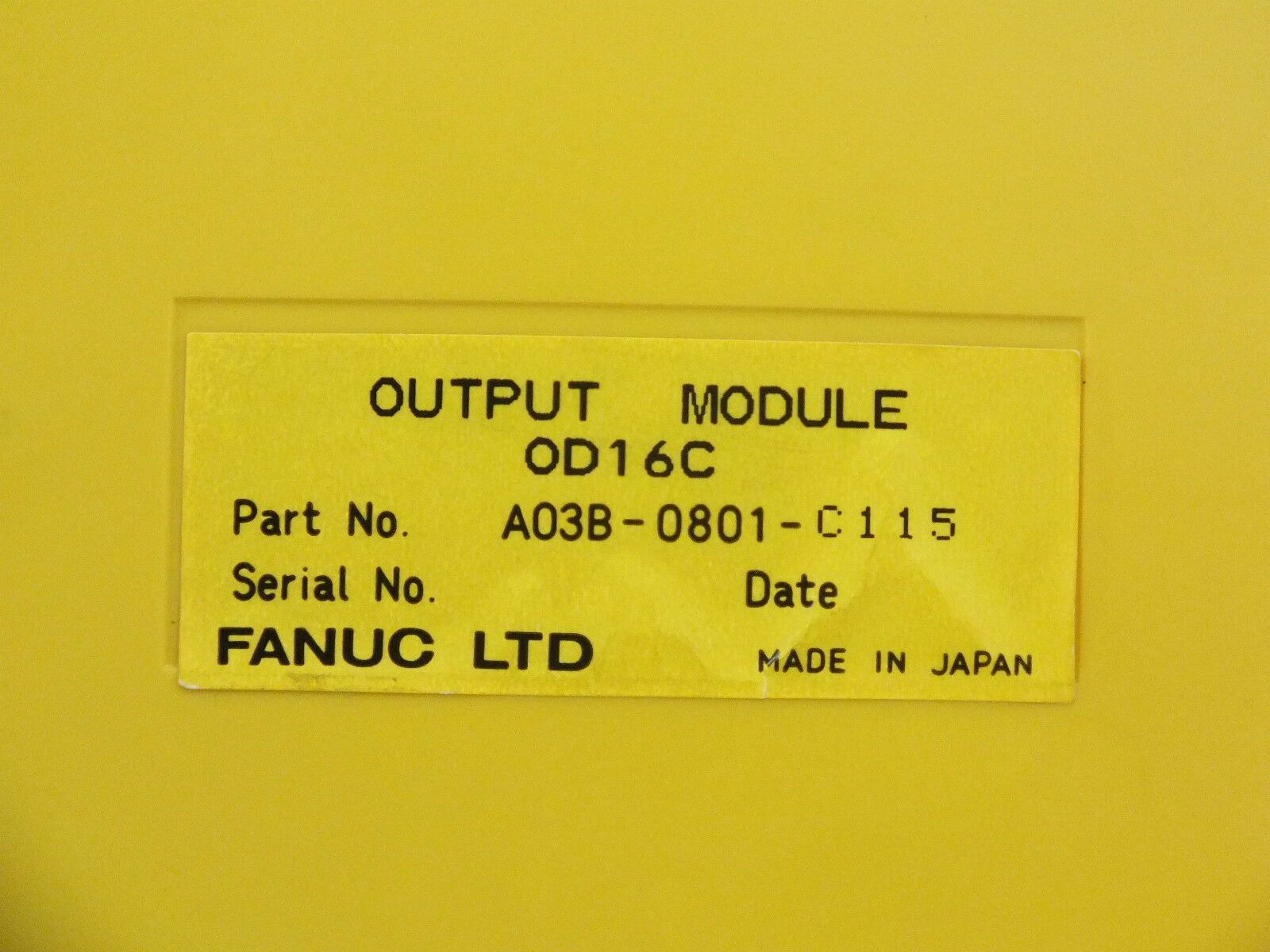 Fanuc Output Module OD16C A03B-0801-C115
