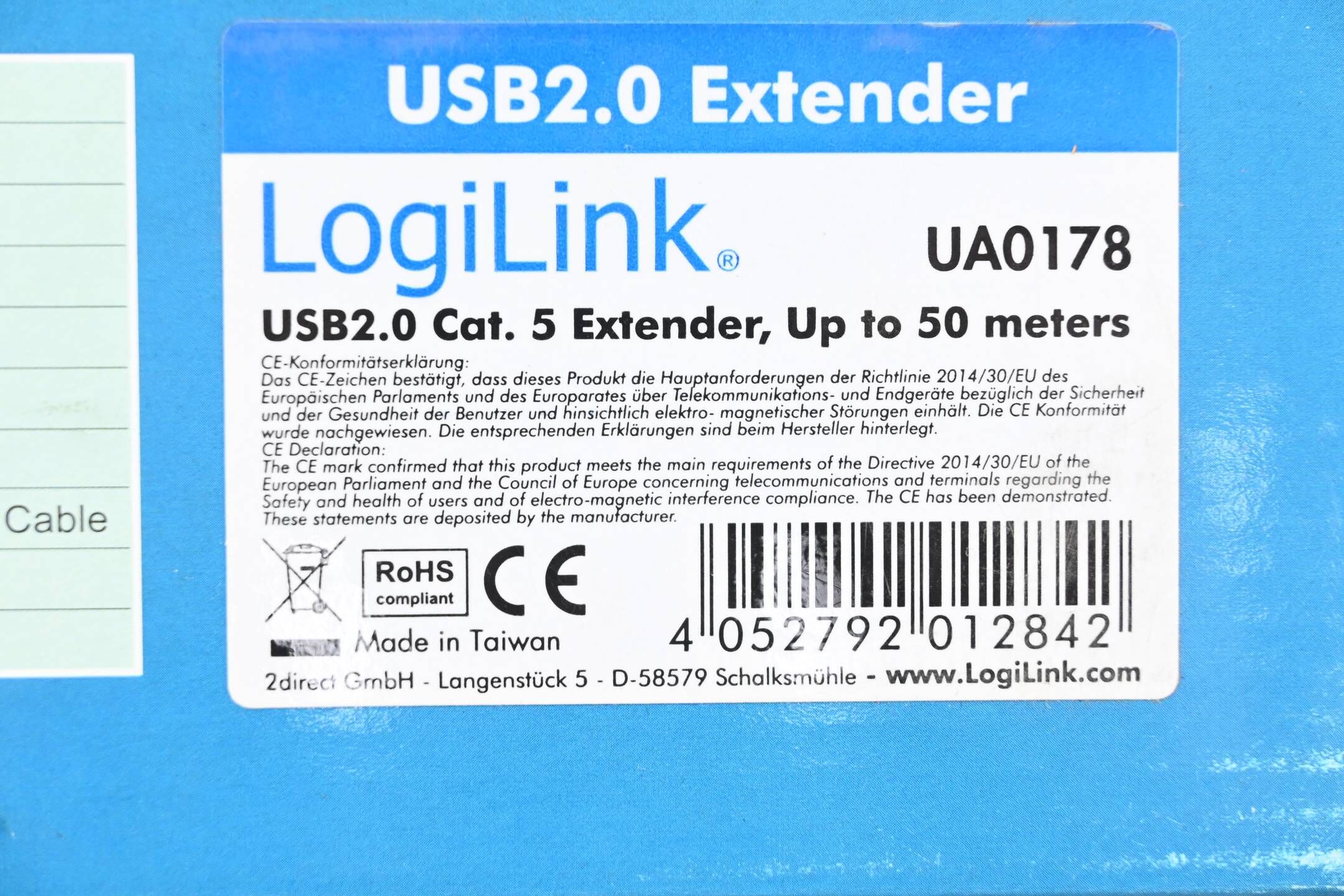 LogiLink USB2.0 Extender UA0178