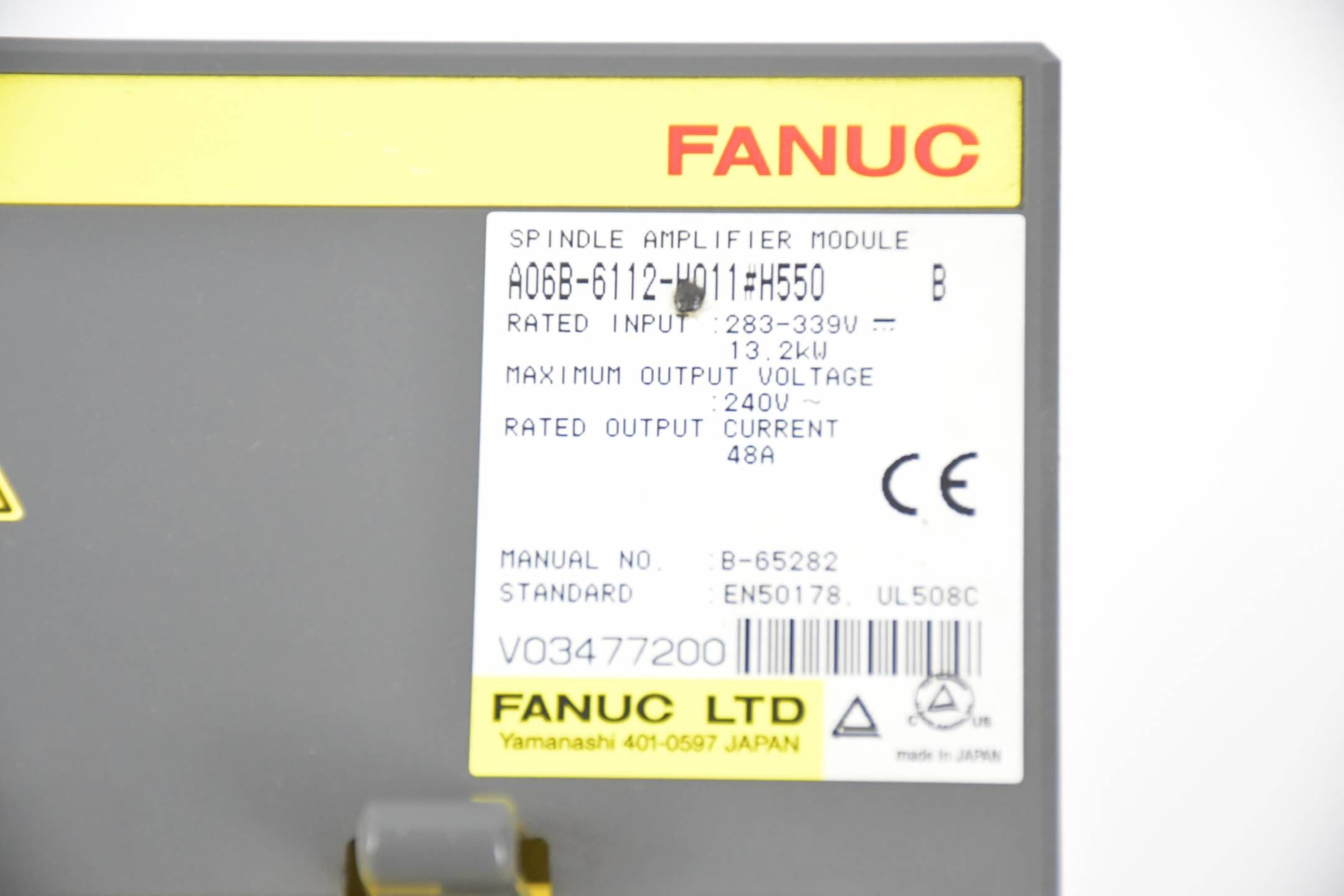DEFEKT Fanuc LTD. spindle amplifier module MDL SPM-11i A06B-6112-H011#550 Ver B