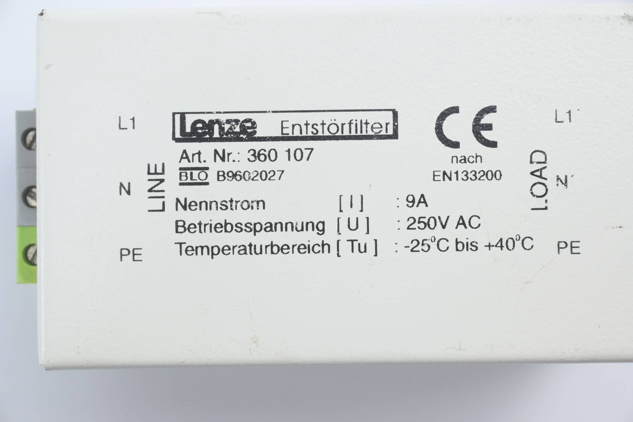 Lenze Entstörfilter 360107 ( 360 107 )