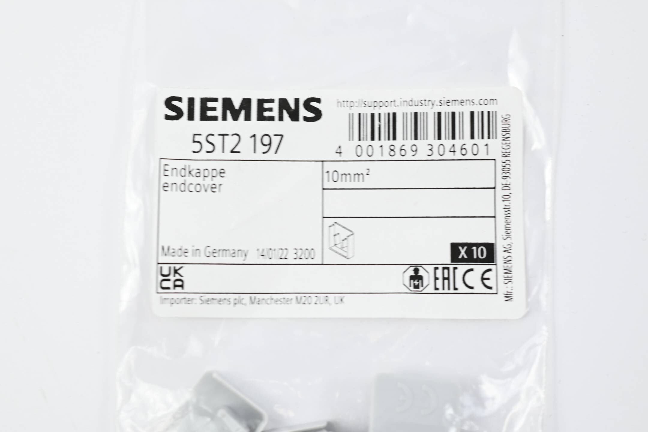 Siemens Endkappen 5ST2197 ( 5ST2 197 ) 10 STÜCK