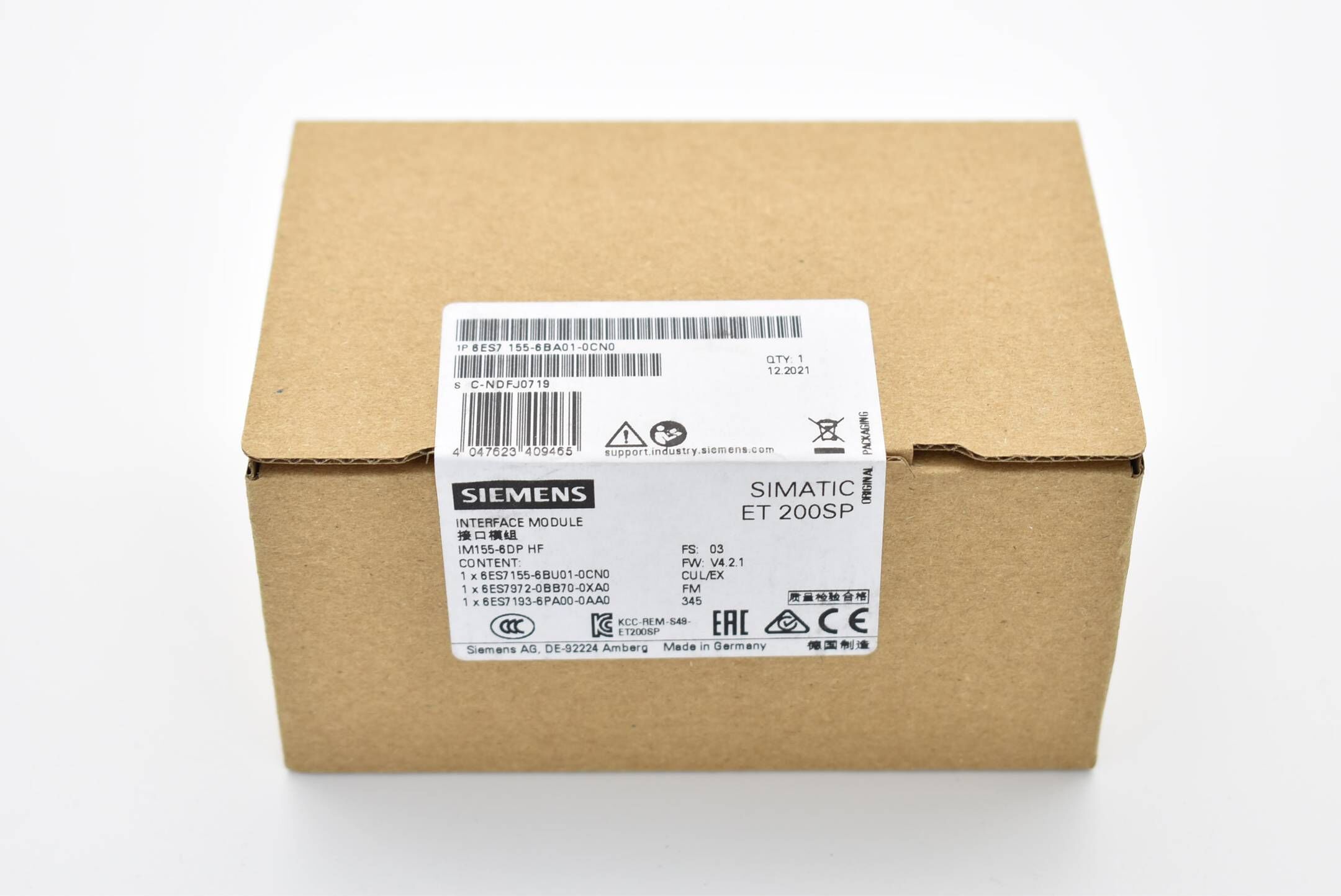 Siemens simatic ET200SP IM155-6DP HF 6ES7 155-6BA01-0CN0 ( 6ES7155-6BA01-0CN0 )