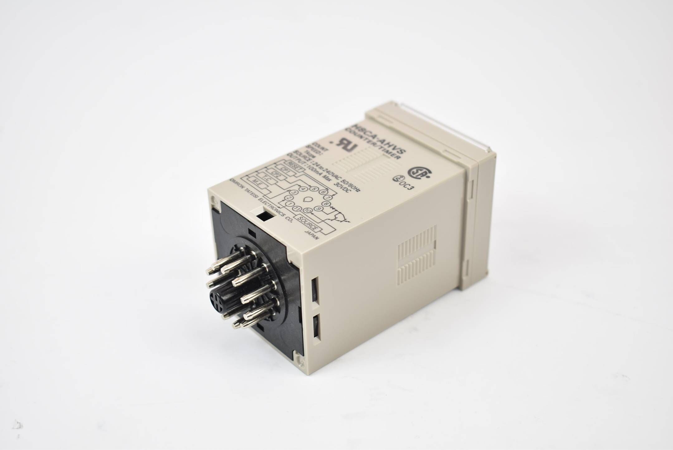 Omron Counter/Timer H8CA-AHVS Count 999999 Time 9999.99s to 99999.9h 24to240VAC