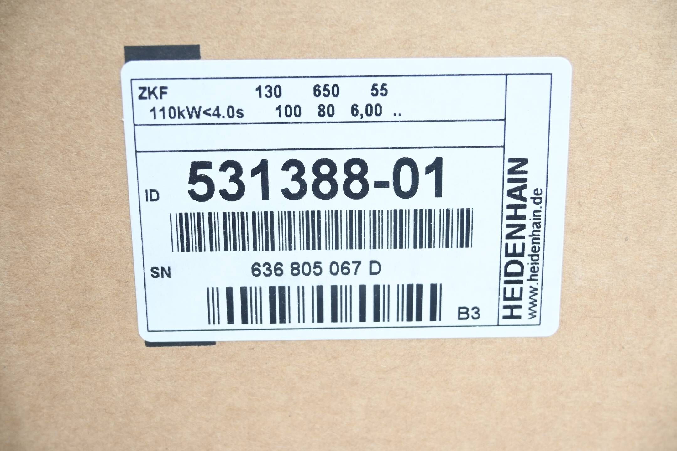 Heidenhain Zwischenkreisfilter ZKF 130 531388-01 ( 531 388-01 ) Ver. B3