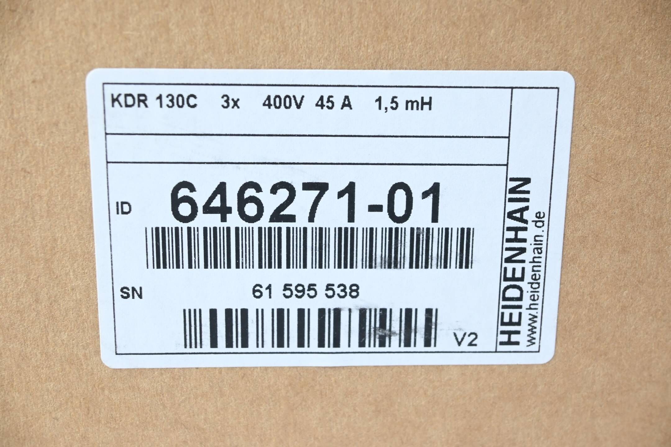 Heidenhain Kommutierungsdrossel KDR 130C ( 646271-01 ) Ver. V2