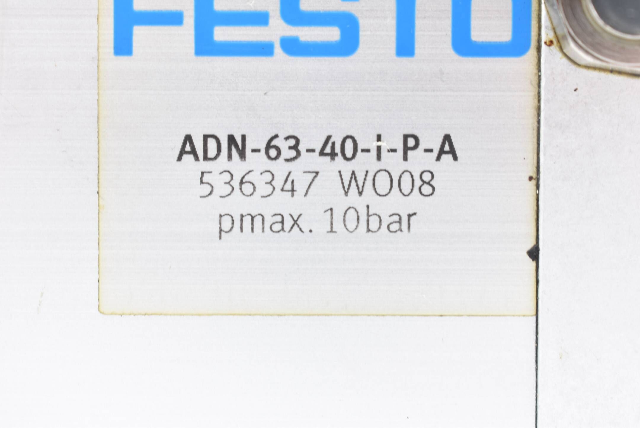 Festo Kompaktzylinder 10bar ADN-63-40-I-P-A ( 536347  WO08 )