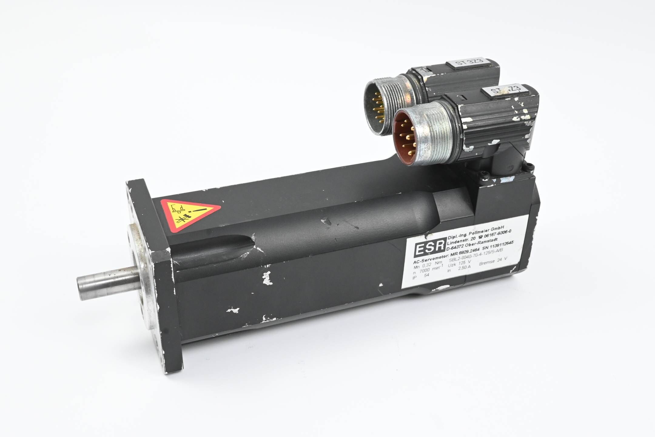 ESR Pollmeier AC Servomotor MR 6929.2464 ( SBL2-0040-70-4-125/S-A/B )