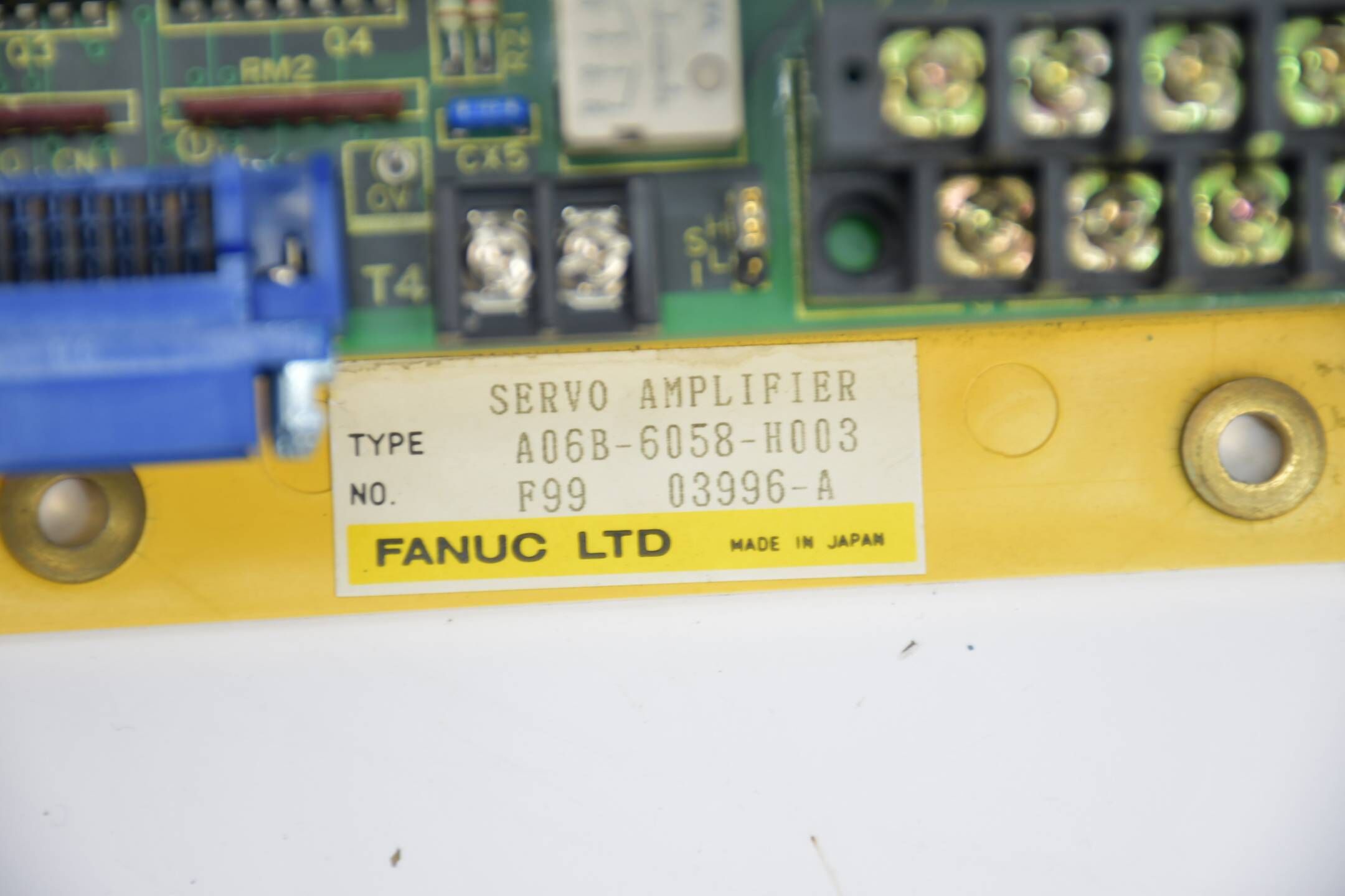 Fanuc LTD. AC Digital Servo Drive MDL 2-0S/1-0S A06B-6058-H003
