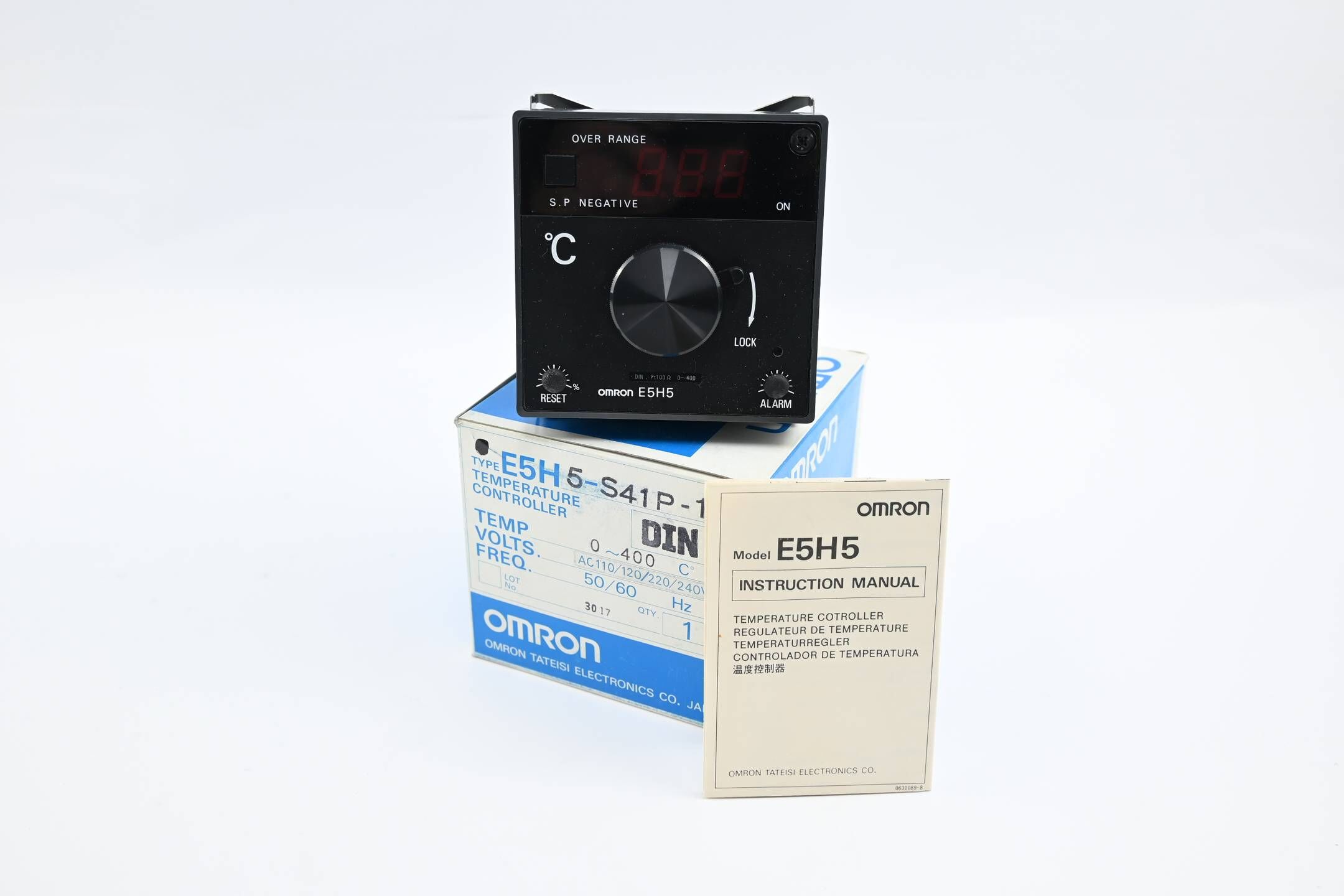 Omron Temperatur Controller 0-400°C 110/120/220/240 VAC ( E5H5-S41P-1-DIN )