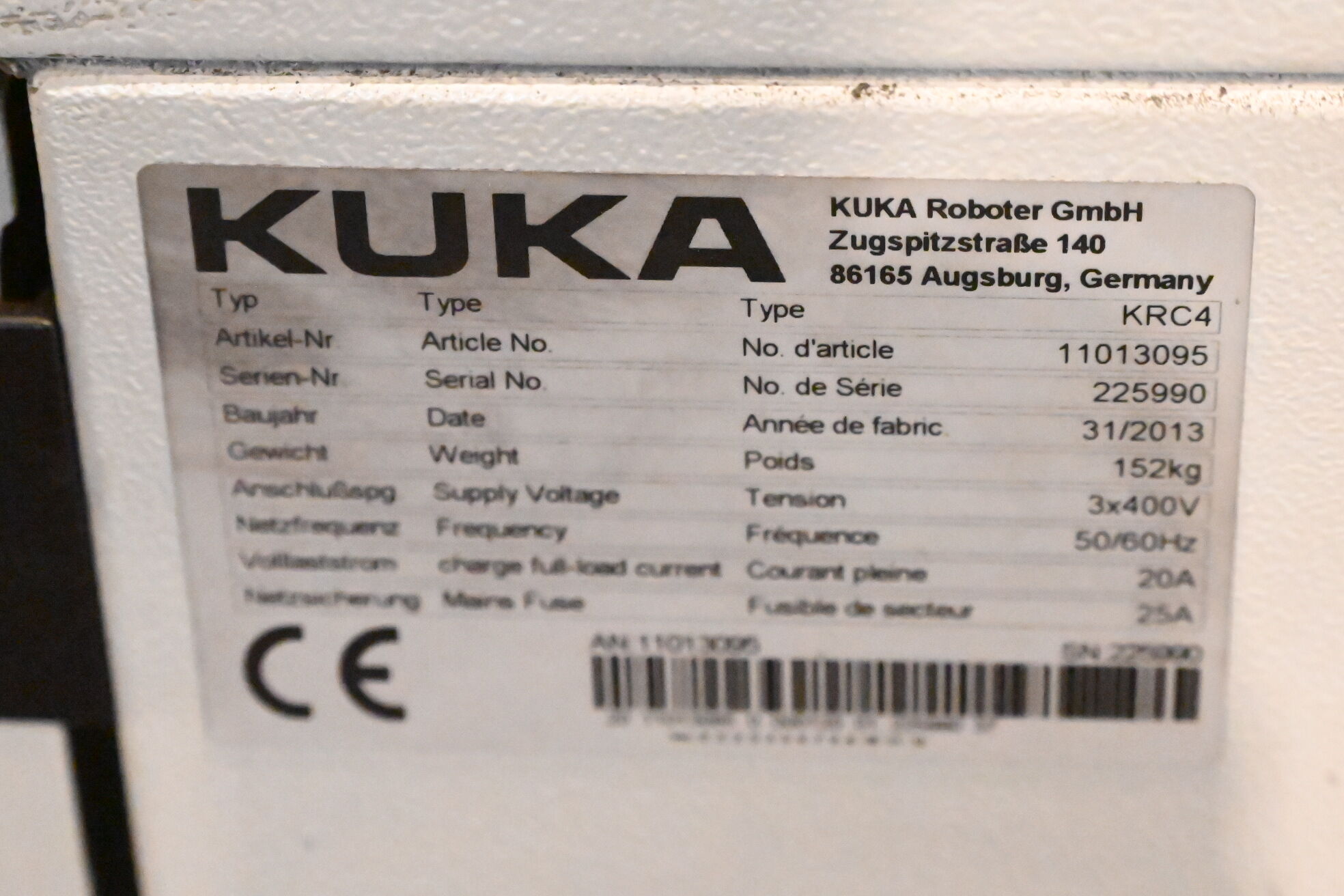 Kuka Industrieroboter KR240 R2700 Prime inkl. Schaltschrank KRC4 + 00-168-334 2