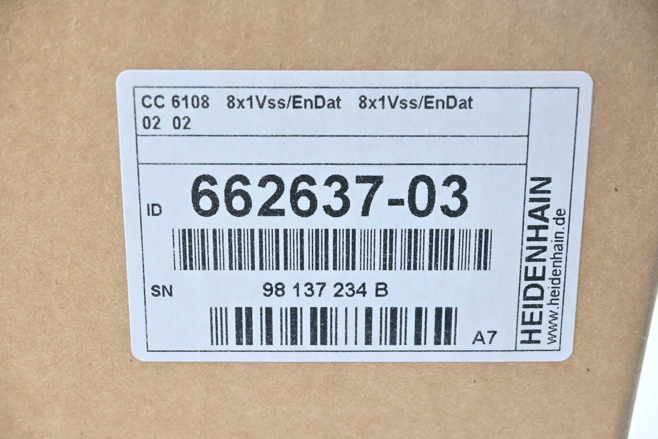 Heidenhain Regeleinheit CC 6108 8x1Vss/EnDat 8x1Vss/EnDat 02 02 ( 662637-03 ) A7