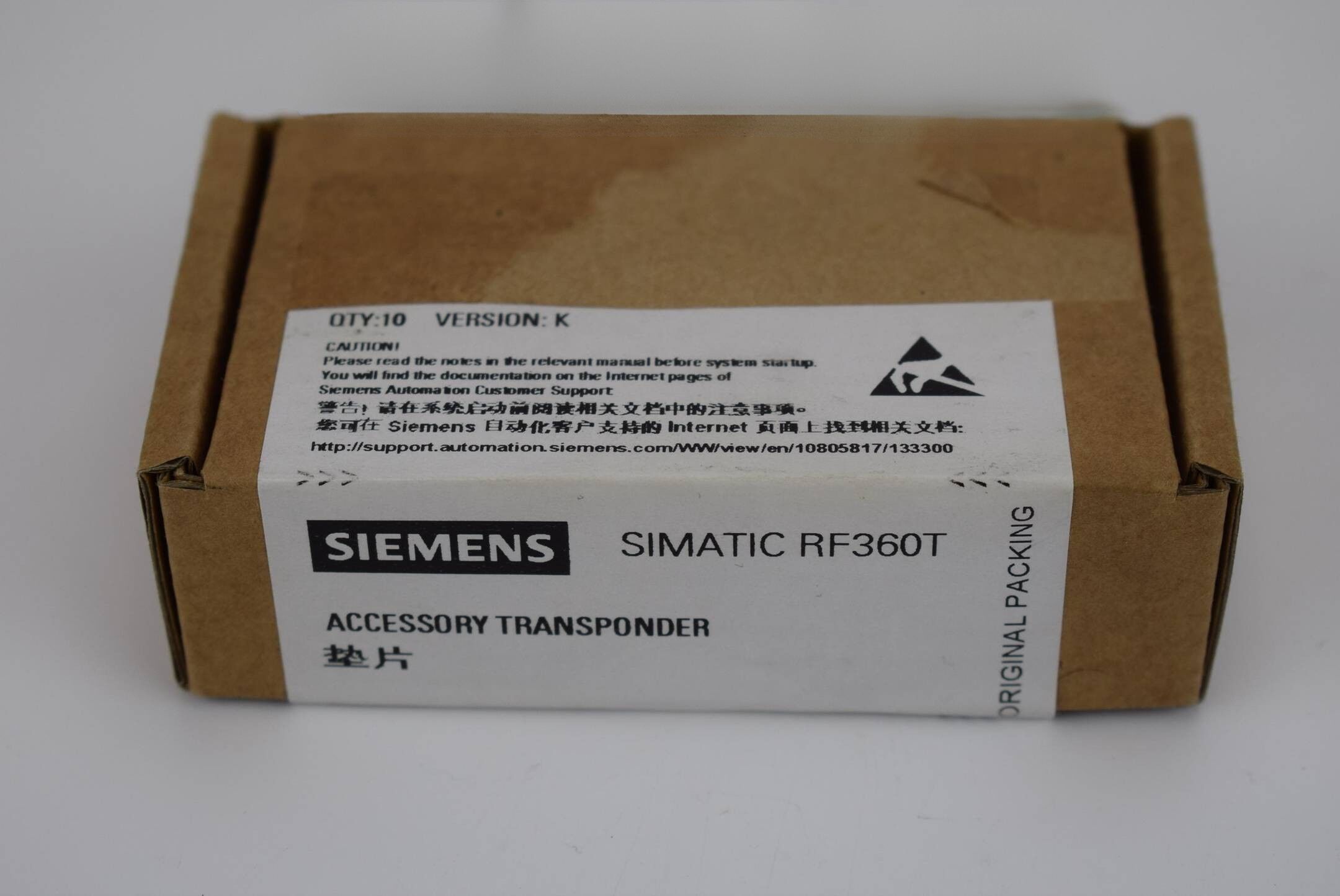 Siemens simatic RF300 Transponder RF360T 6GT2800-5AC00 ( 6GT2 800-5AC00 ) Ver K