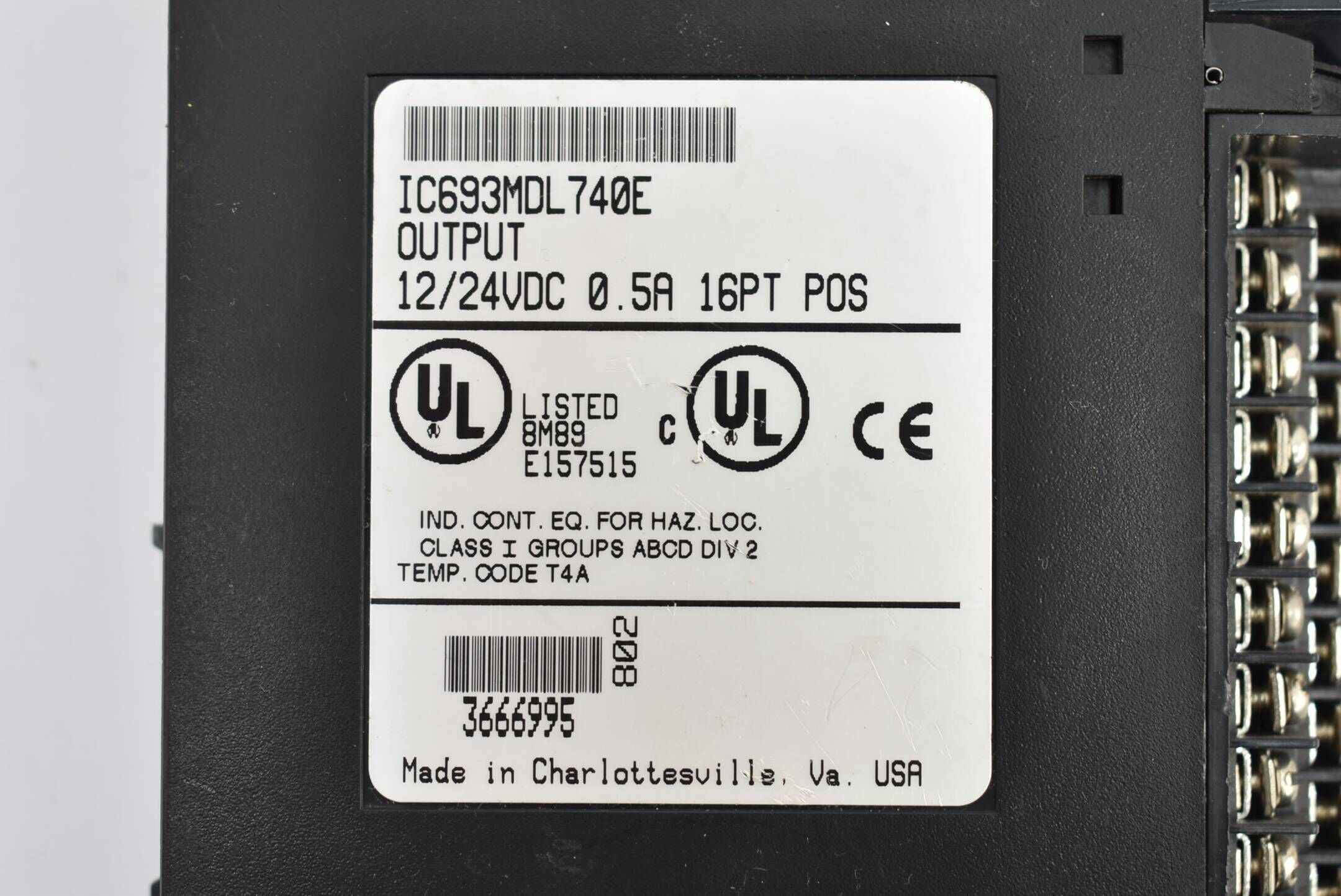 Fanuc Output Modul 12/24VDC 0,5A 16PT POS IC693MDL740E