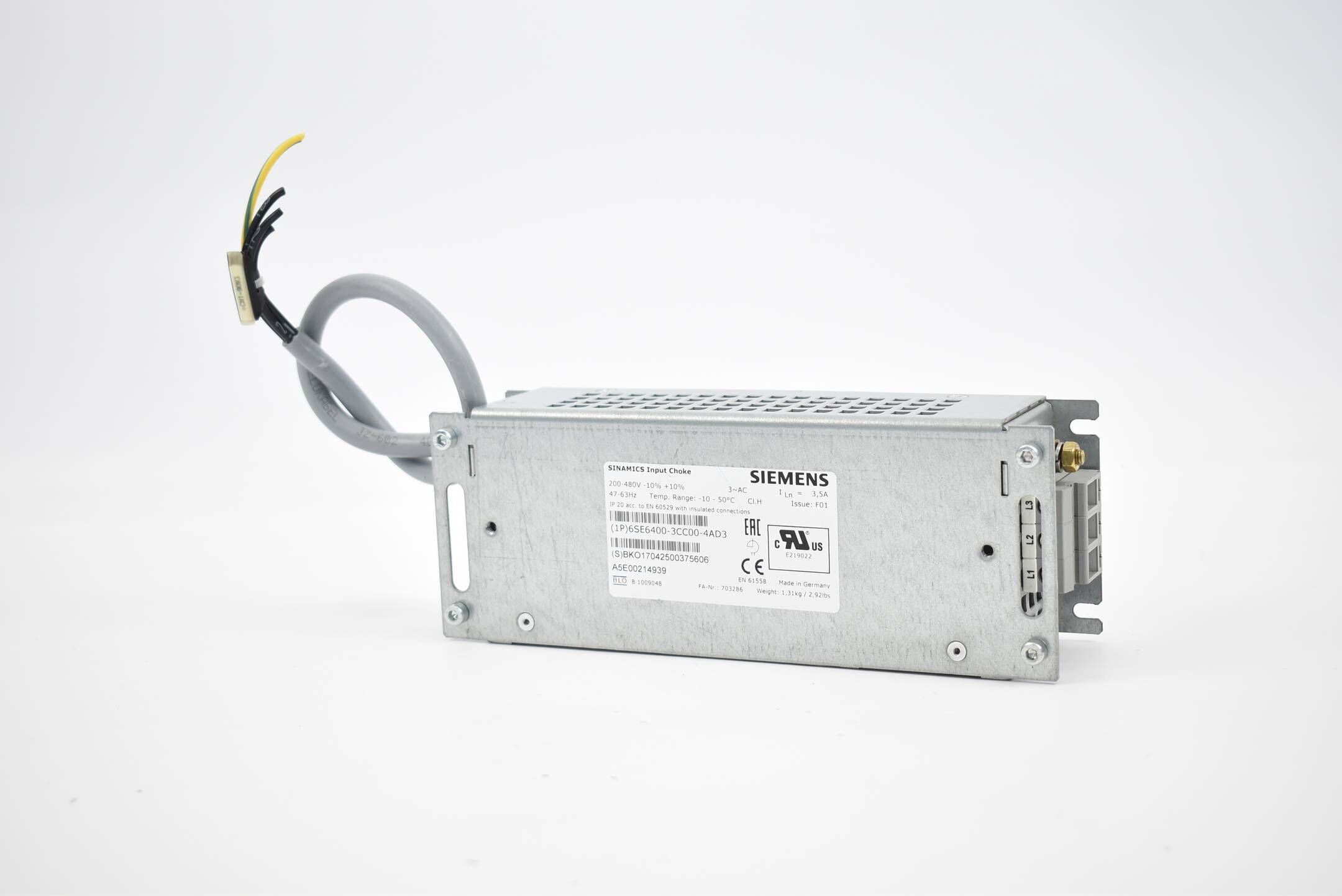 Siemens Sinamics Micromaster 4 Filter 6SE6400-3CC00-4AD3 ( 6SE6 400-3CC00-4AD3 )