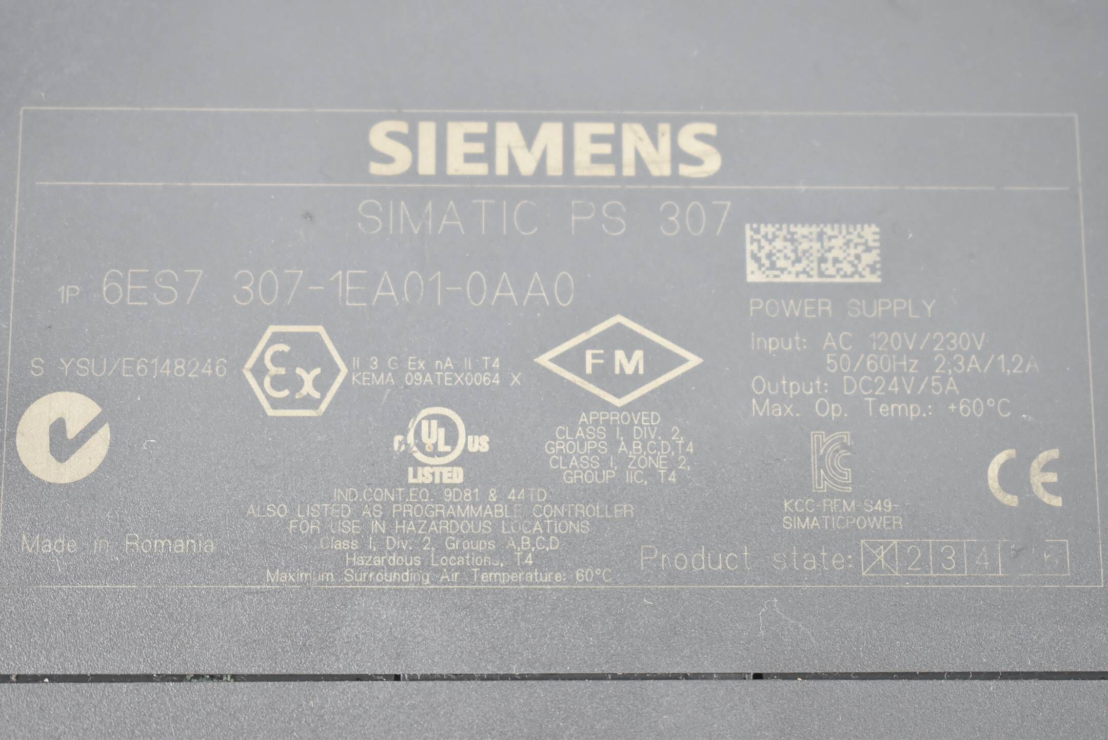 Siemens simatic S7-300 Stromvers. 6ES7 307-1EA01-0AA0 ( 6ES7307-1EA01-0AA0 )