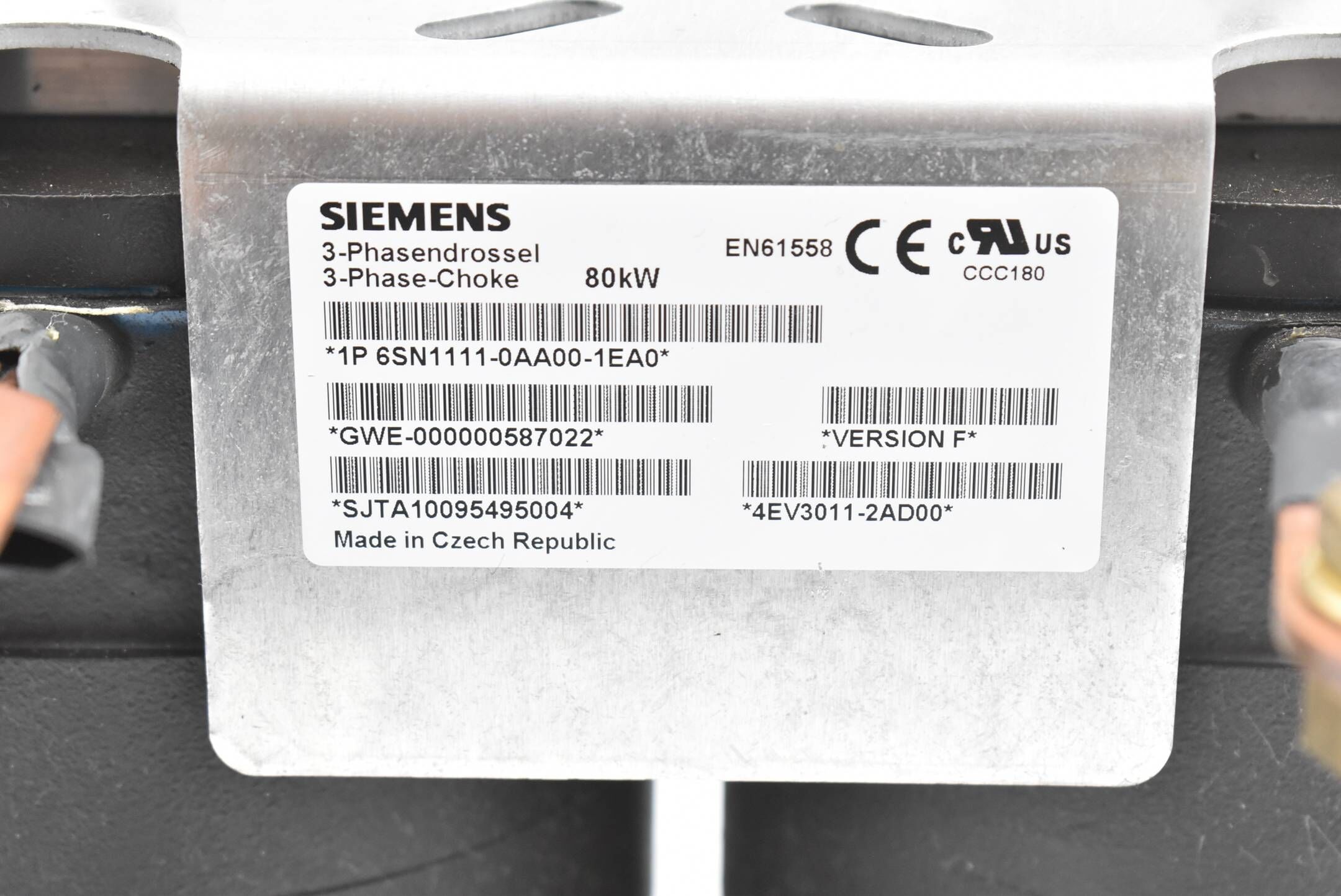 Siemens Simodrive Komutierungsdrossel 6SN1111-0AA00-1EA0 ( 6SN1 111-0AA00-1EA0 )