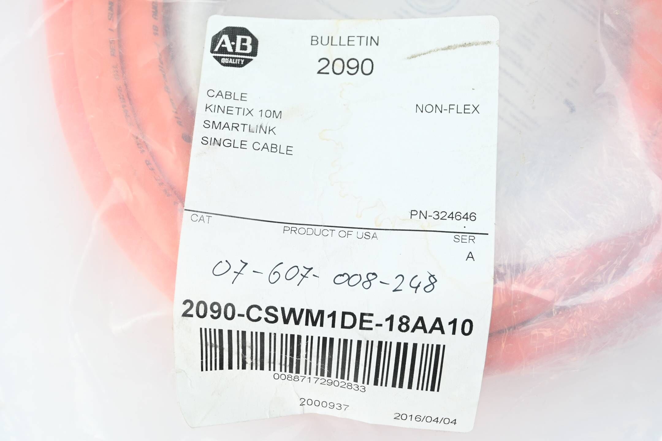 Allen Bradley Kinetix Smartlink Kabel 2090-CSWM1DE-18AA10 ( 10 Meter )