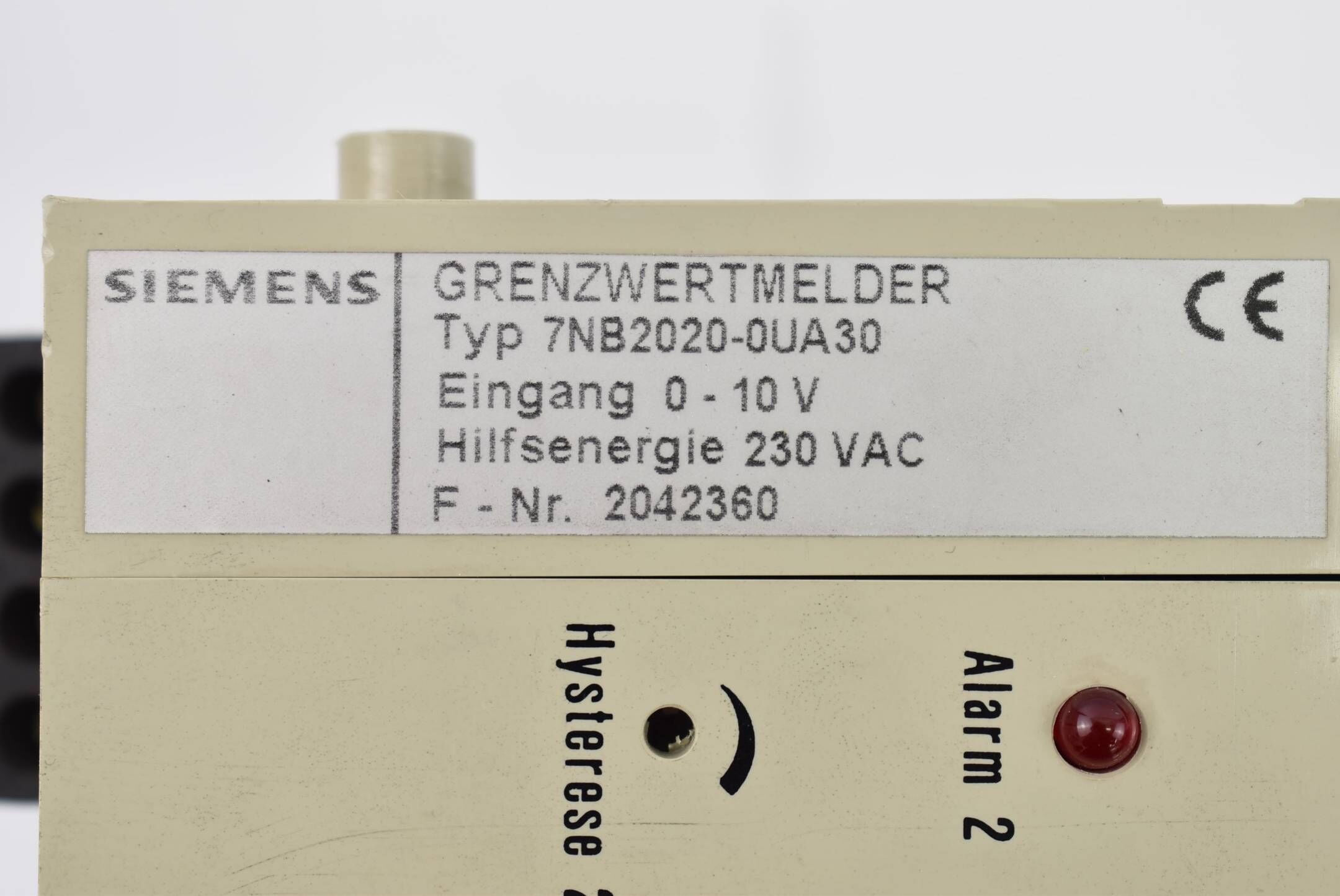Siemens Grenzwertmelder 0-10 V 230 VAC 7NB2 020-0UA30 ( 7NB2020-0UA30 )