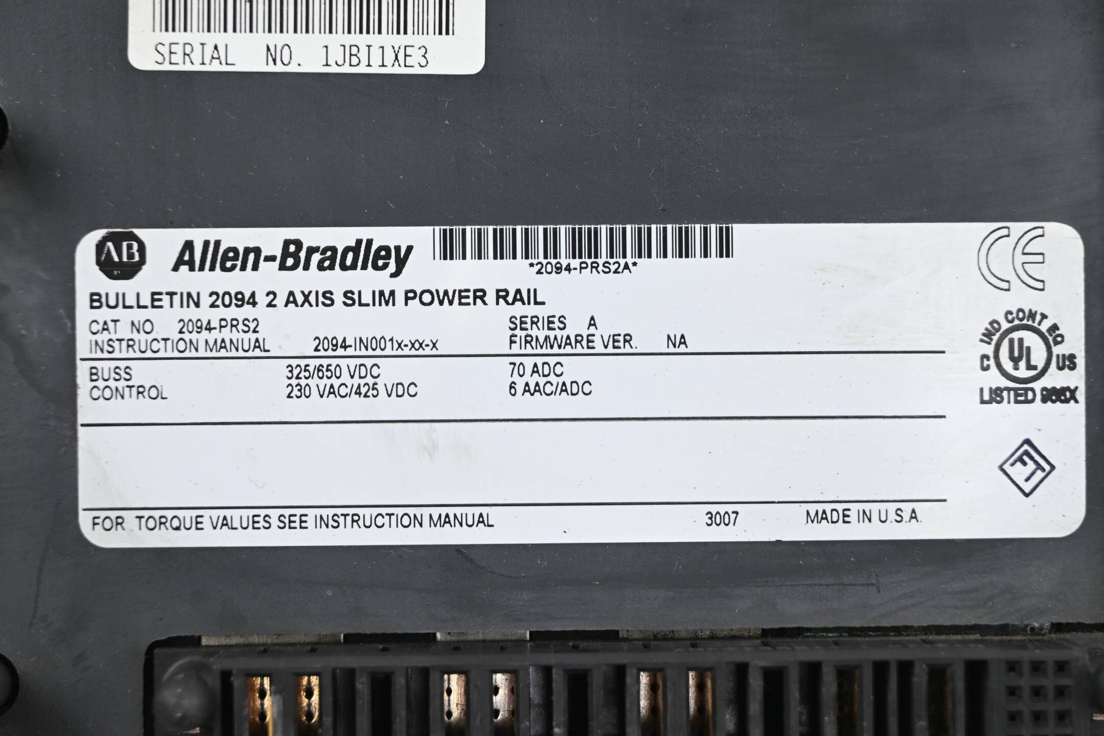 Allen Bradley Bulletin 2094 Montageschiene 2094-PRS2