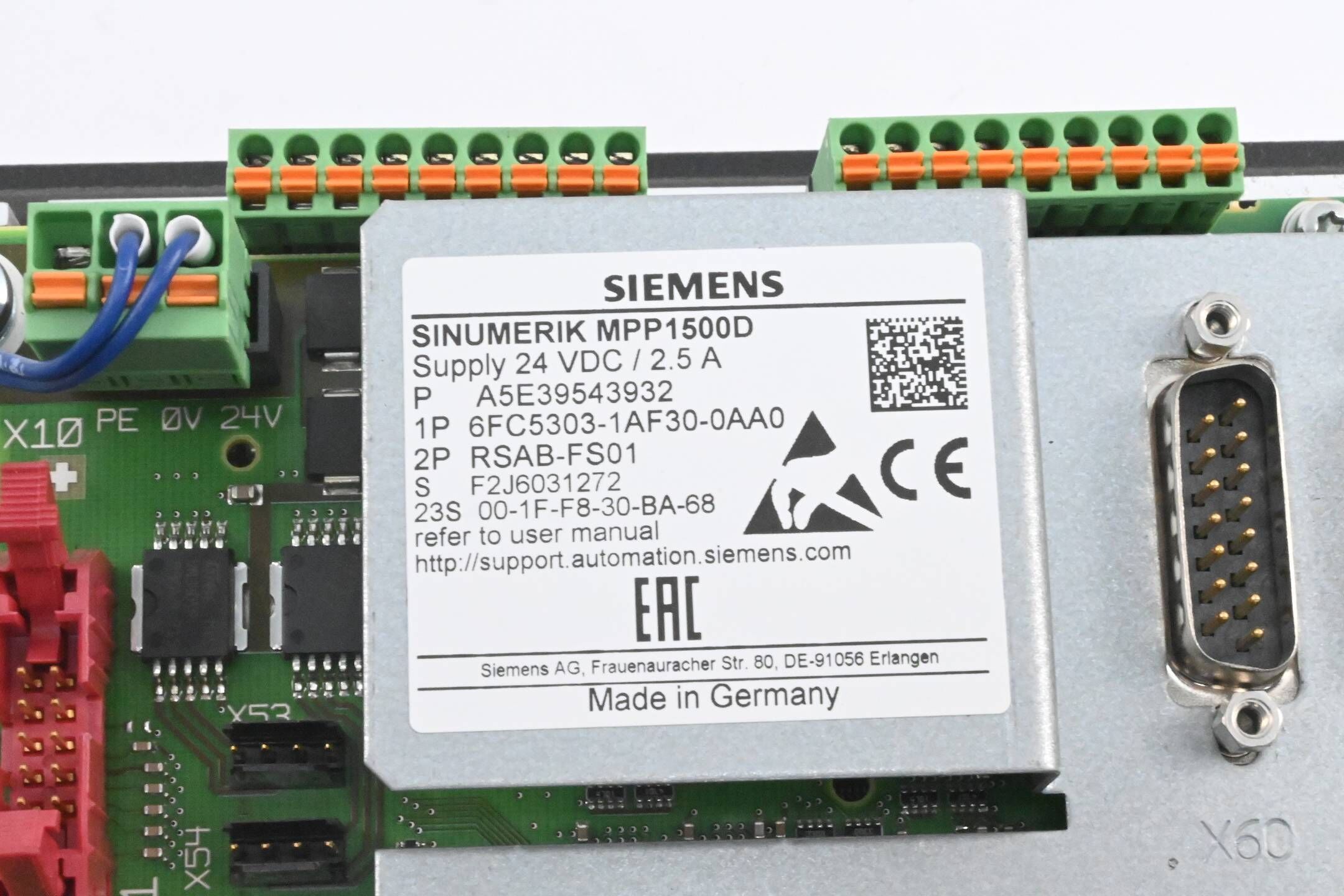 Siemens Sinumerik MPP1500D 6FC5303-1AF30-0AA0 ( 6FC5 303-1AF30-0AA0 )
