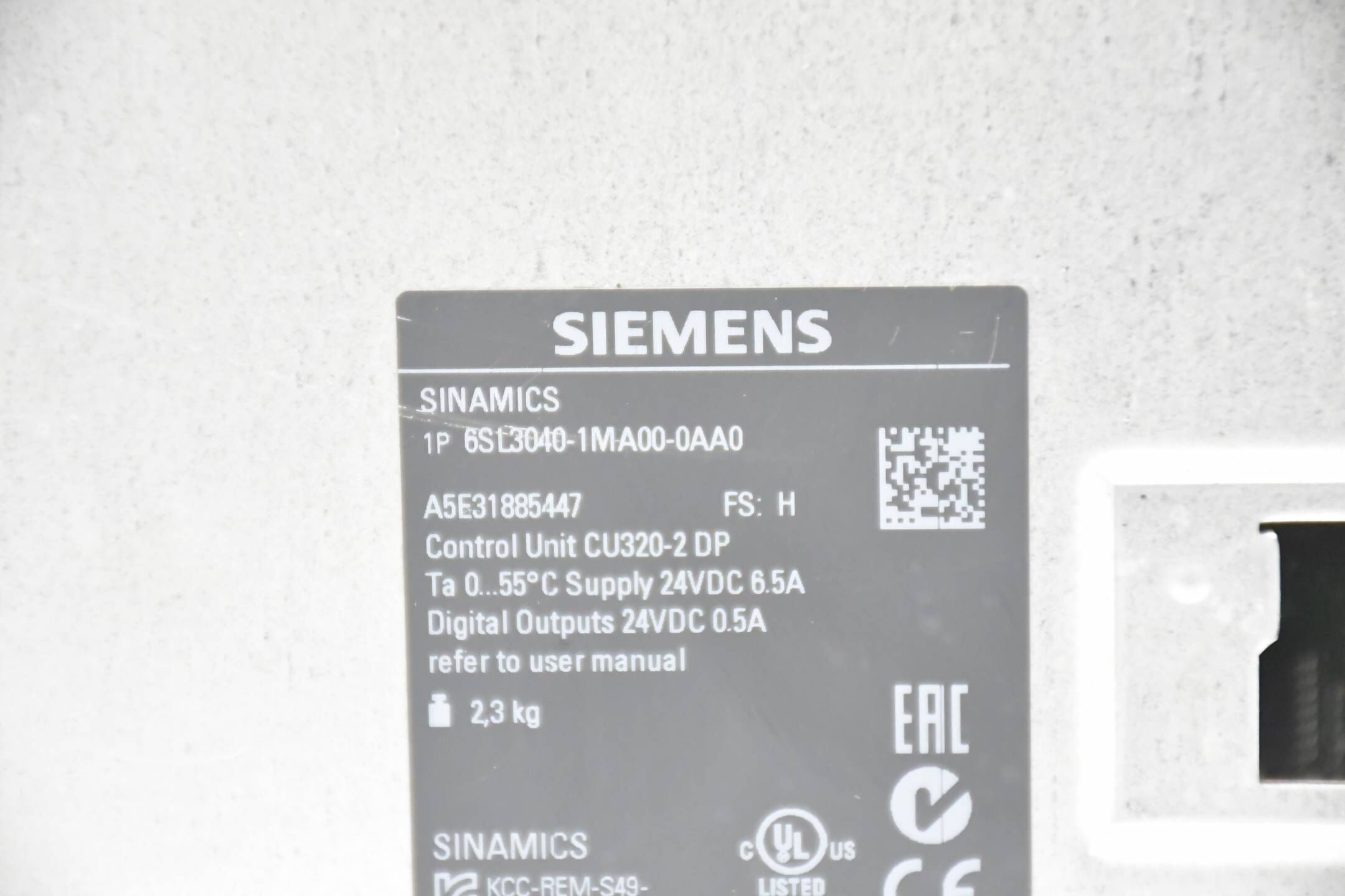 Siemens Sinamics CU320-2 DP 6SL3040-1MA00-0AA0 ( 6SL3 040-1MA00-0AA0 ) 