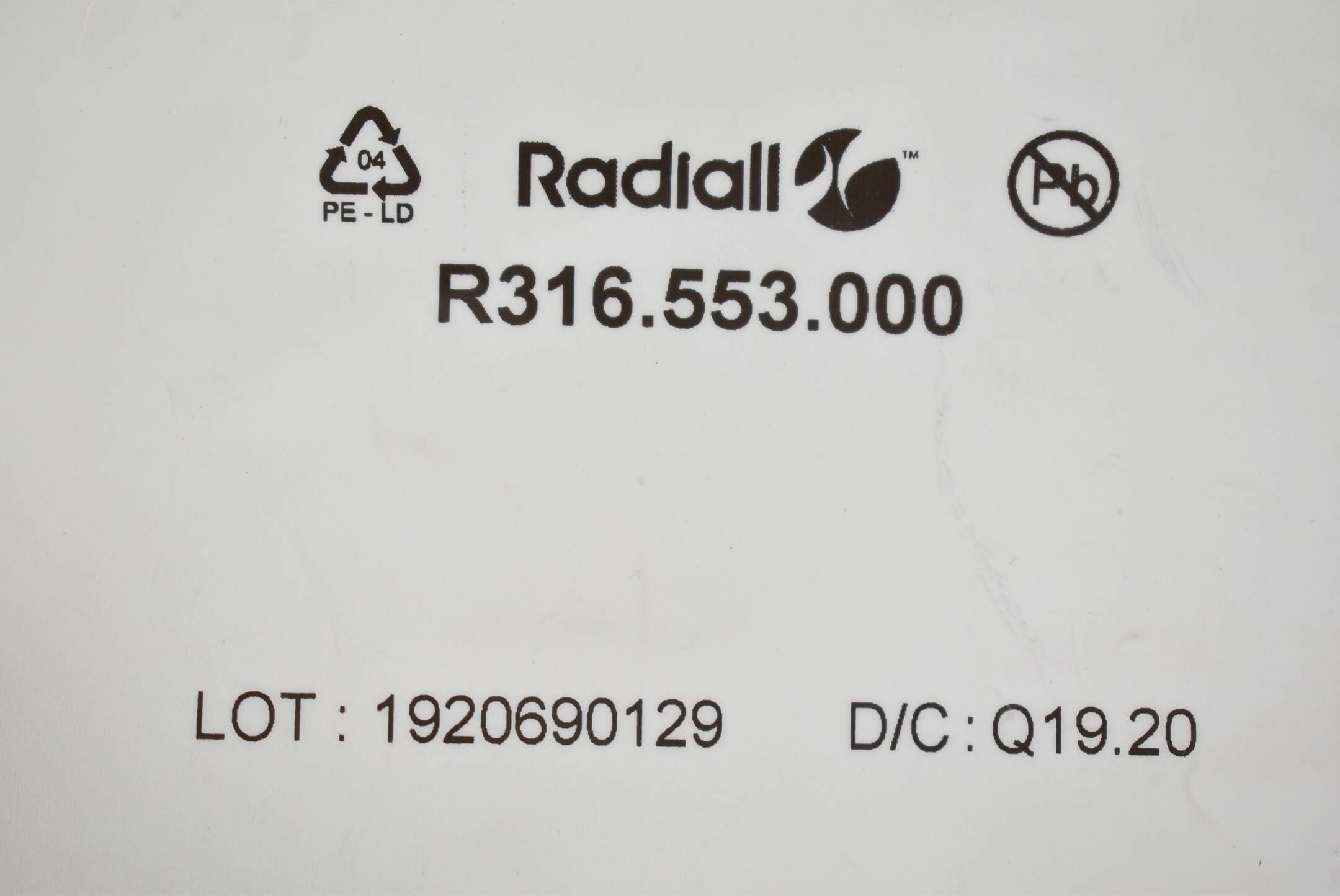 Radiall BNC-Steckverbinder R316.553.000 ( 1920690129 )