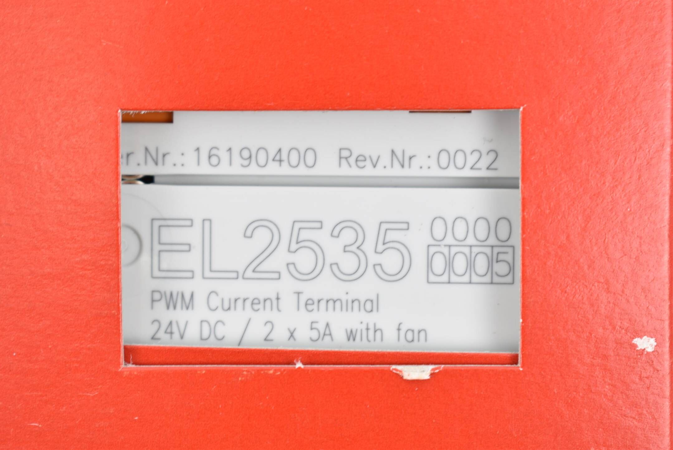 Beckhoff EtherCAT-Klemme 2-Kanal-PMW-Ausgang 24 VDC 5 A EL2535-0005 ( EL 2535 )