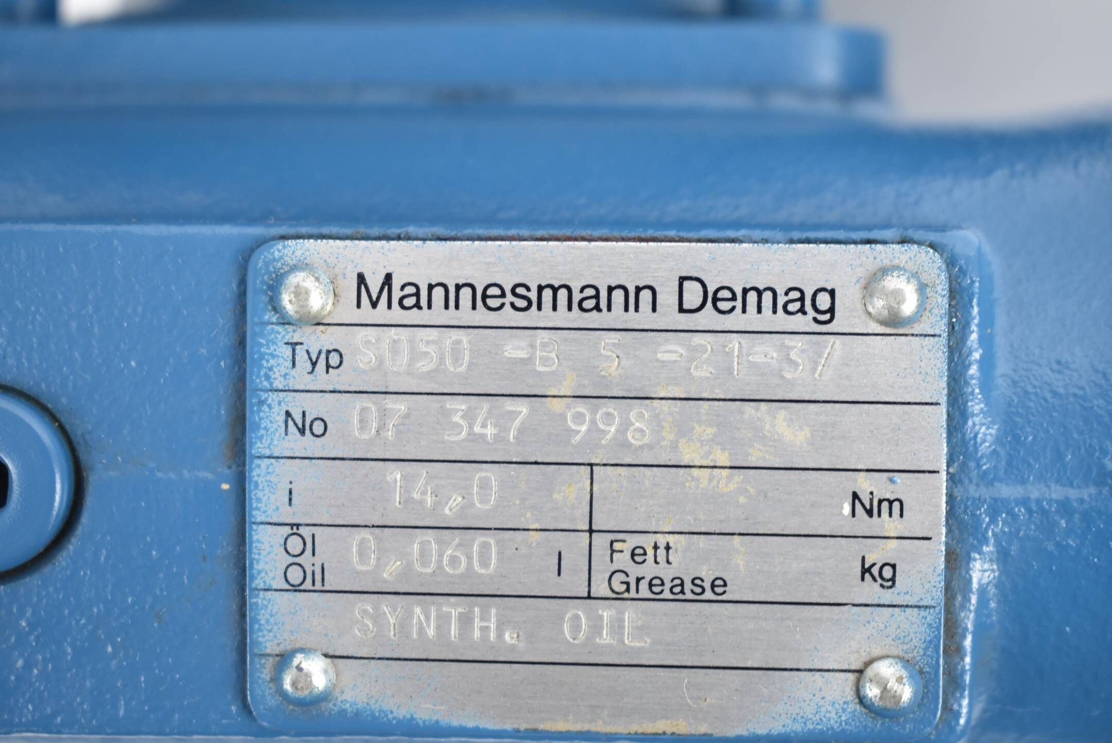 Mannesmann Demag Motor S050-B5-21-3/ + KBA 71 A 4
