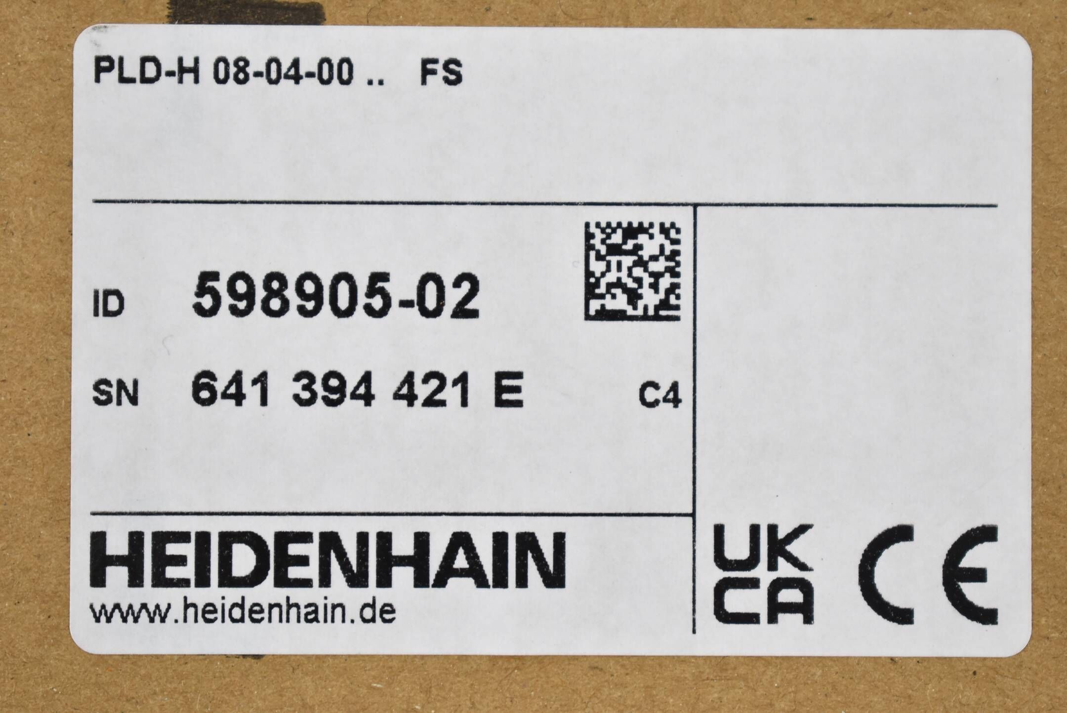 Heidenhain PLD-H 08-04-00 FS ( 598905-02 ) 598 905-02 Ver. C4