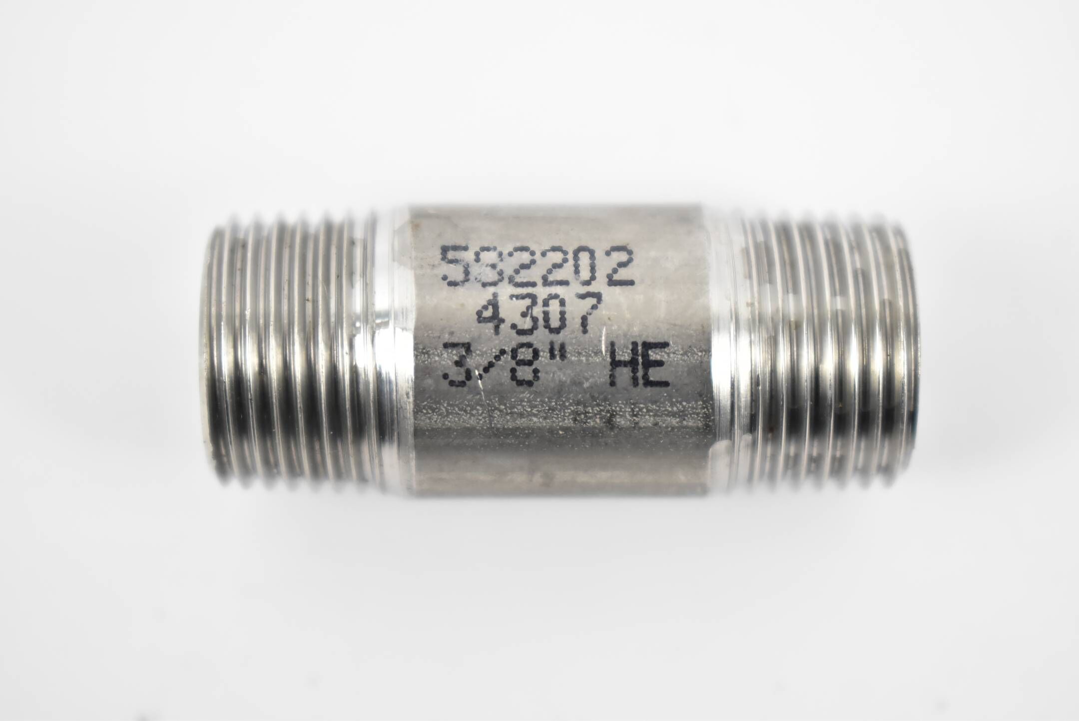 Rohrdoppelnippel lang 3/8" x 400 mm ( VE 10 Stück )