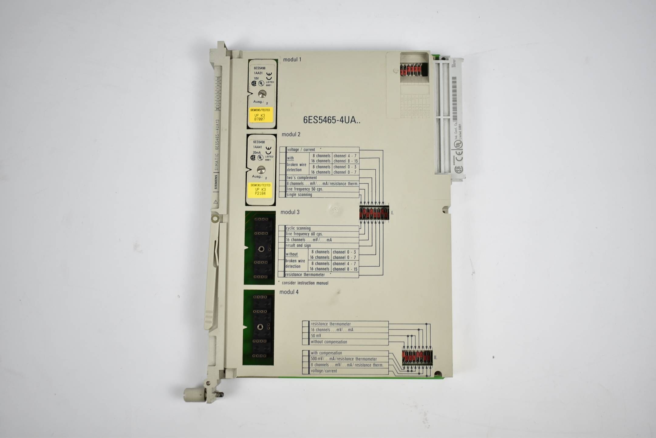 Siemens Simatic S5 Analogeingabe 465 6ES5465-4UA13 ( 6ES5 465-4UA13 )